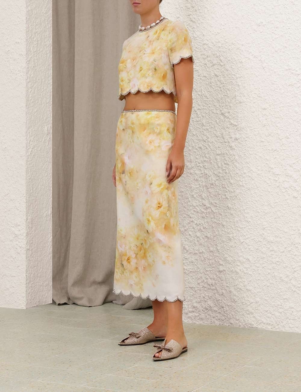 Zimmermann oc11z0925 Crush Scalloped Top in Multicolor Size XS / US 0-2 / IT 36-38 - 7 Thumbnail
