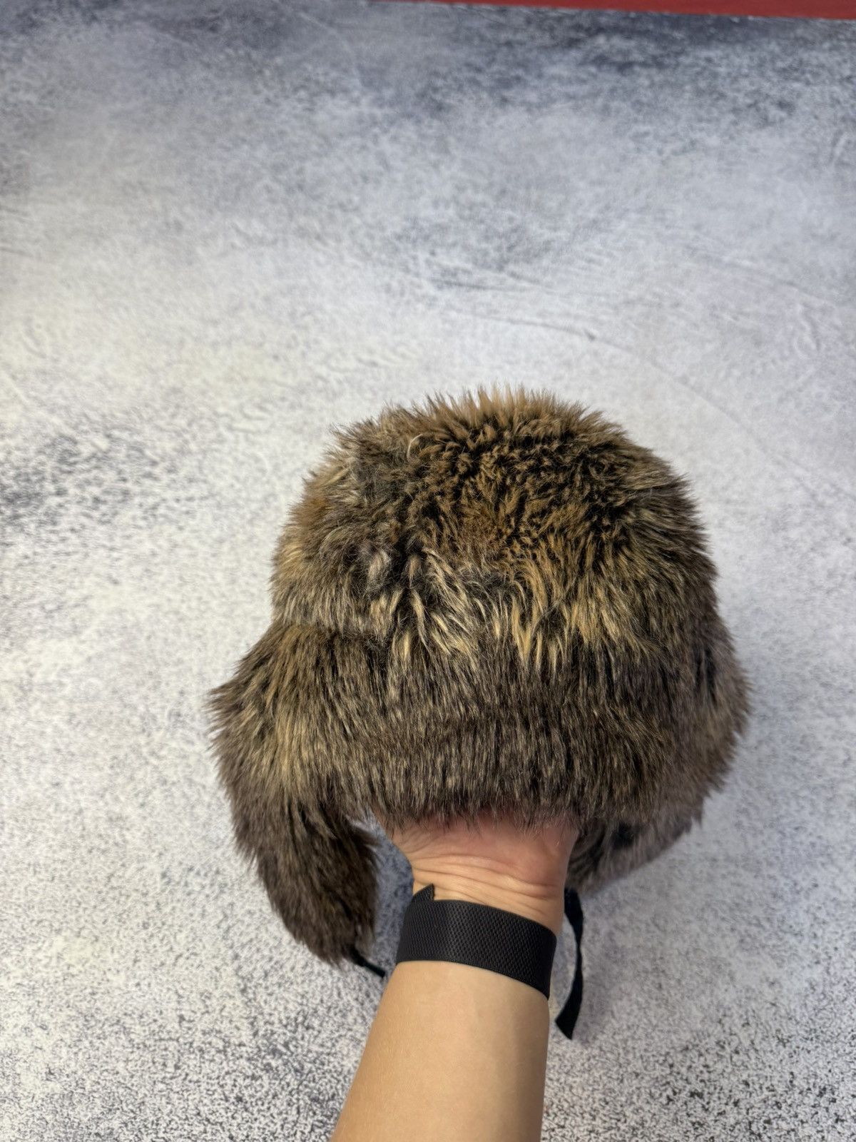 Vintage Ushanka Trapper Hat Furry Mohair Fuzzy Fur Hat Y2K 90s rare Size ONE SIZE - 13 Thumbnail