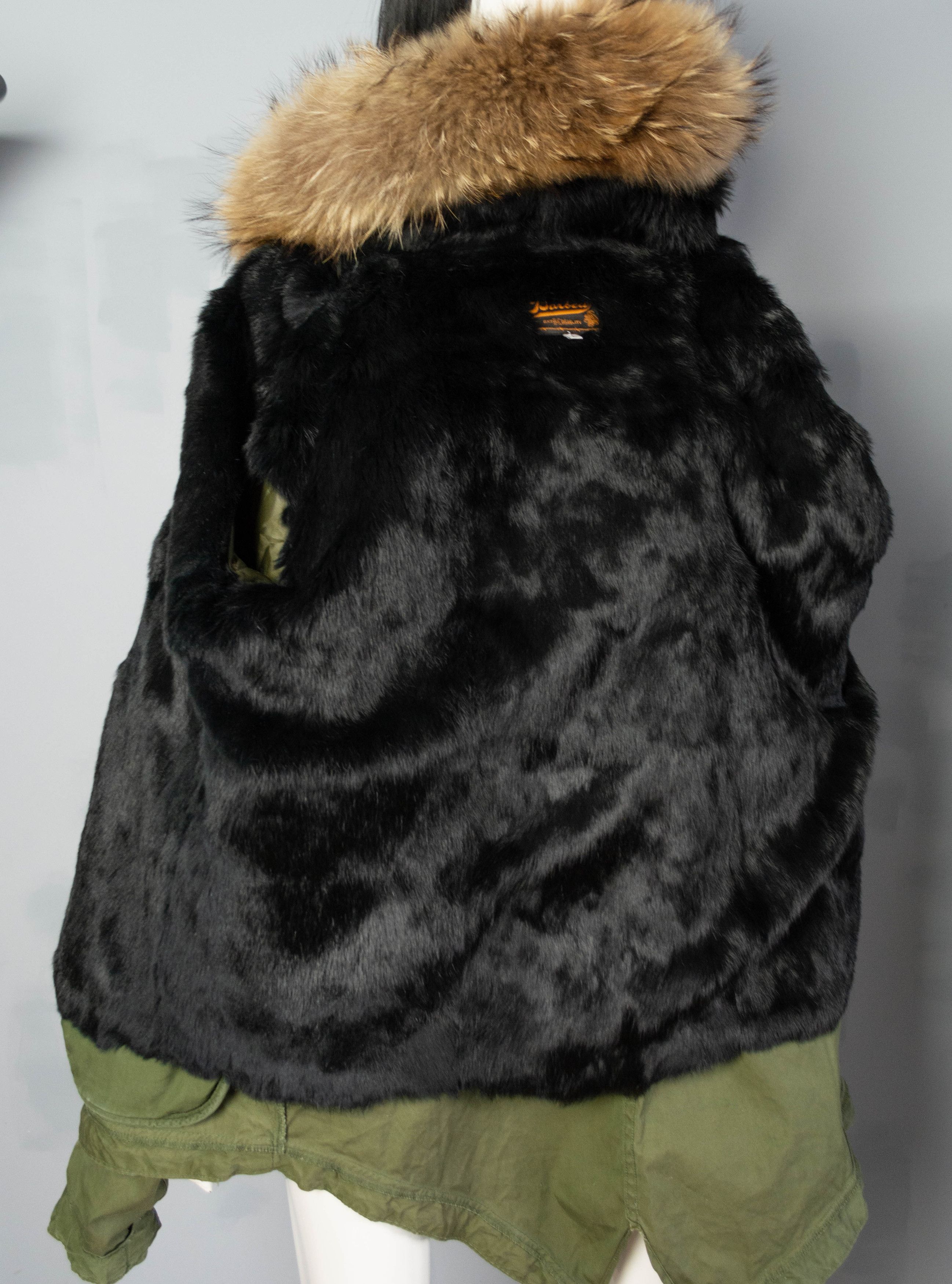 Vintage Barbed FOX M65 parka jacket green khaki winter Size L / US 10 / IT 46 - 5 Thumbnail