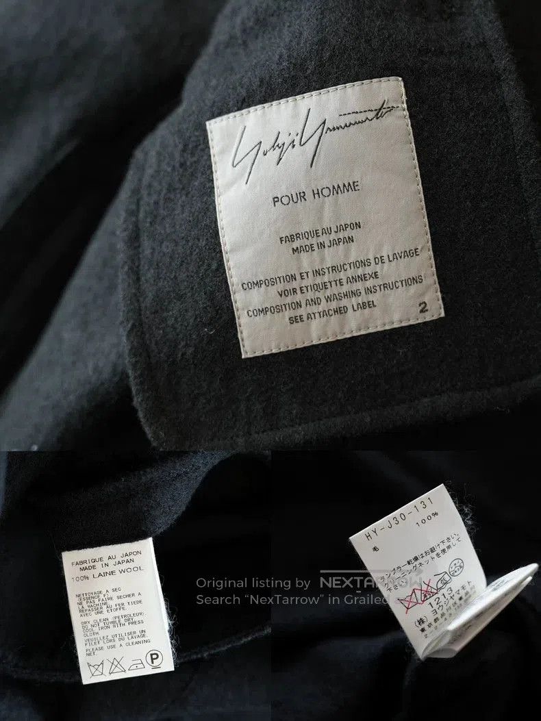 Yohji Yamamoto Yohji Yamamoto 15AW Wool Coat. Size US M / EU 48-50 / 2 - 7 Thumbnail