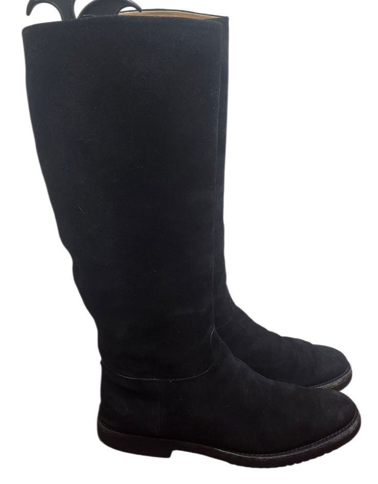 Gravati Gravati Black Suede Knee High Boots Vibram Gumlite Sole 9M Size US 9 / IT 39 - 4 Thumbnail