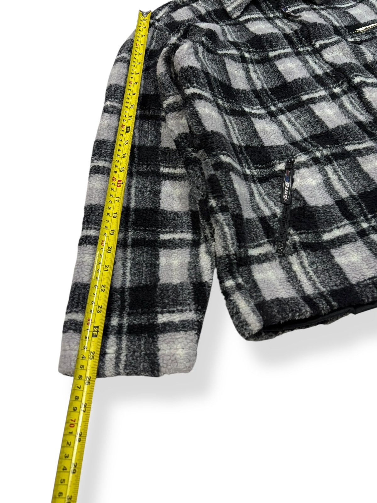 Vintage Piko Hawaiian Plaid Fleece Zipper Gorpcore Jacket