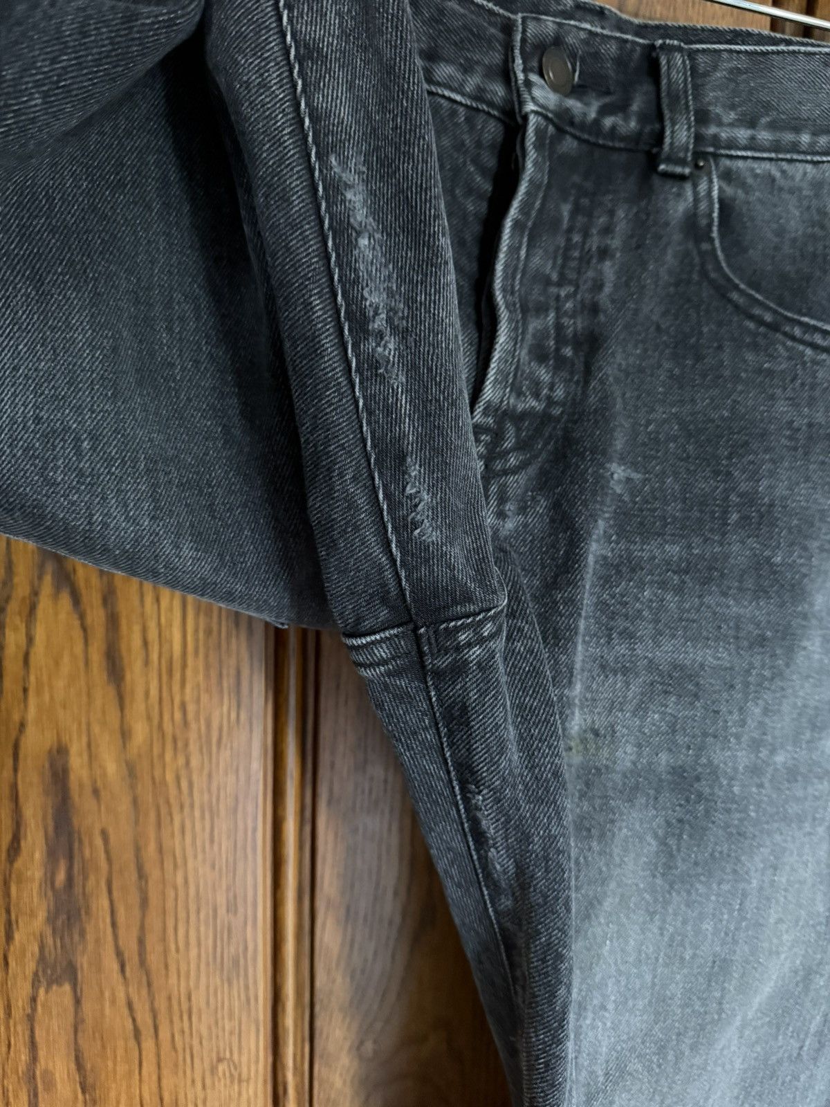 Saint Laurent Paris FW18 Saint Laurent dark grey black denim jeans distressed 32 Size US 32 / EU 48 - 14 Thumbnail