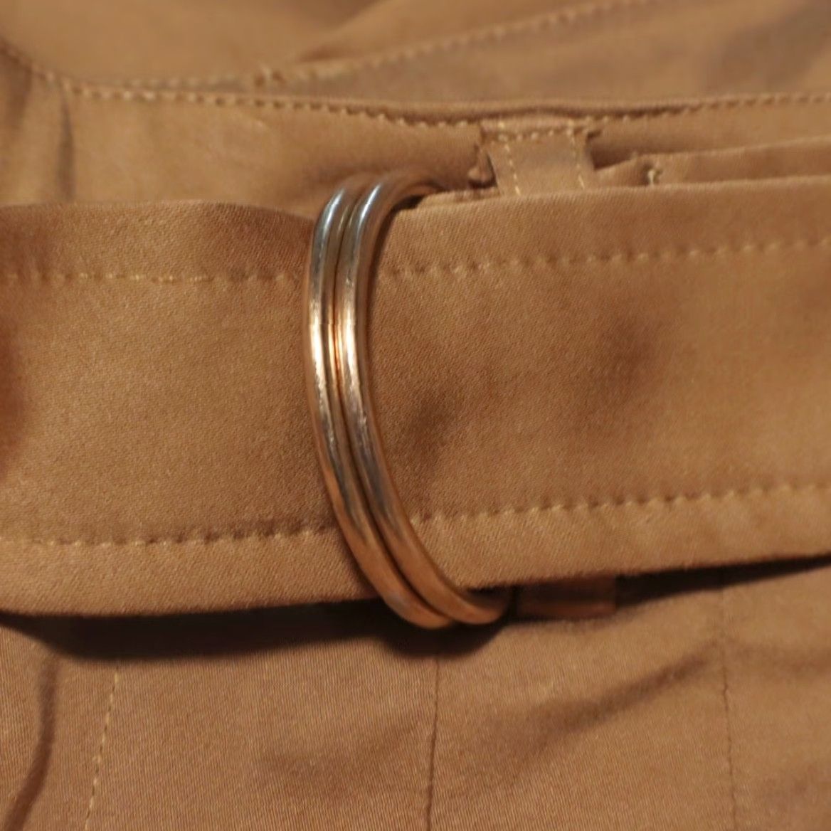 AVEC LES FILLES Avec Les Filles Belted Cuffed Tencel Microfiber Chino Amber Women's 10 Pants Size 32" / US 10 / IT 46 - 6 Thumbnail