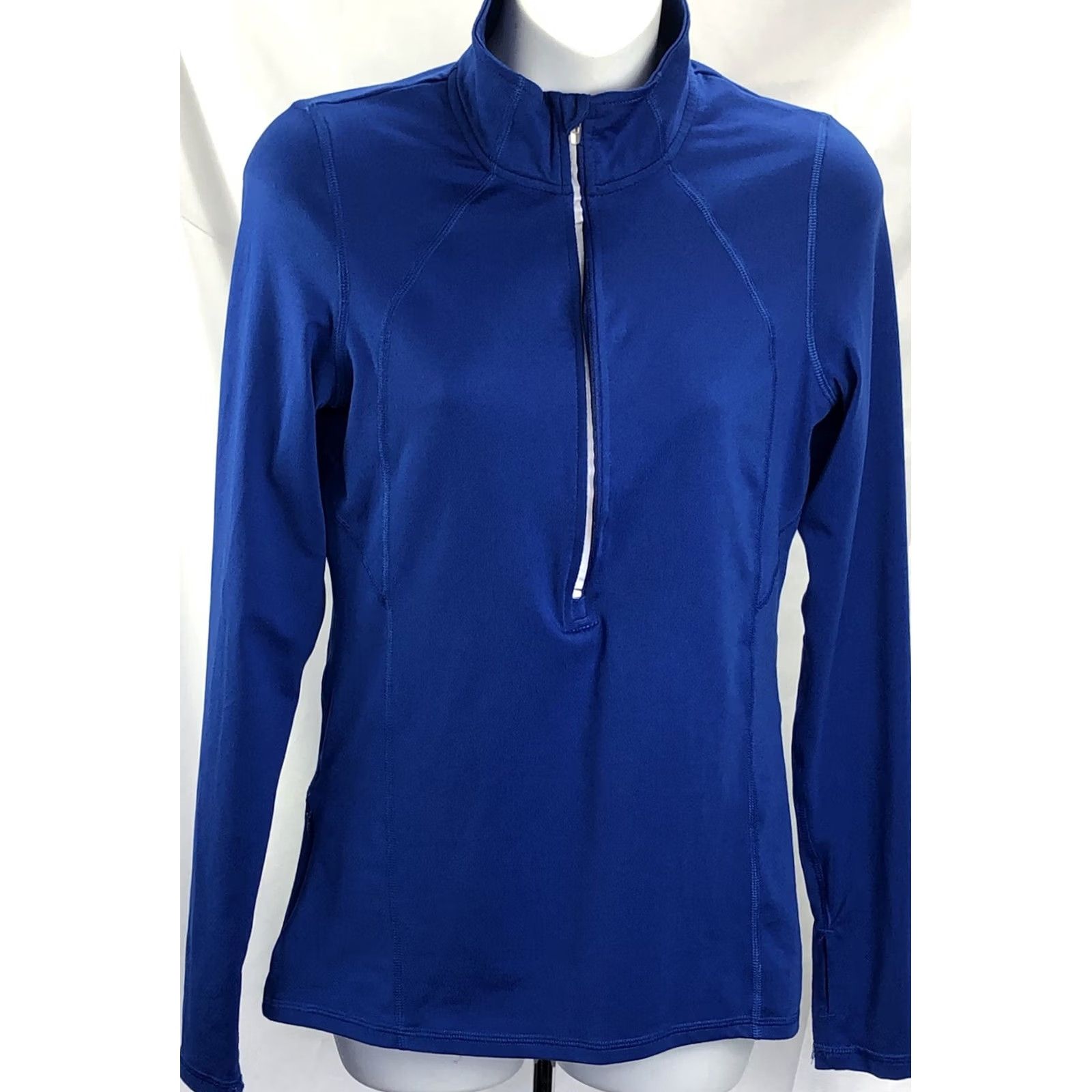 Champion Champion Jacket XS Blue 1/2 Zip Mock Neck Workout Yoga ActiveWear Size XS / US 0-2 / IT 36-38 - 2 Thumbnail