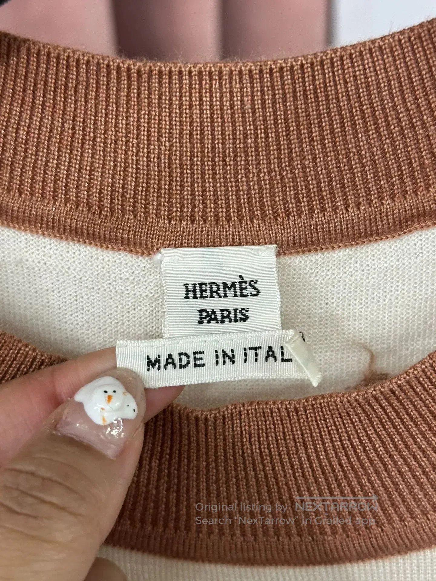 Hermes Hermes Polka Dot Knit Short Sleeve Top. Size US M / EU 48-50 / 2 - 2 Thumbnail