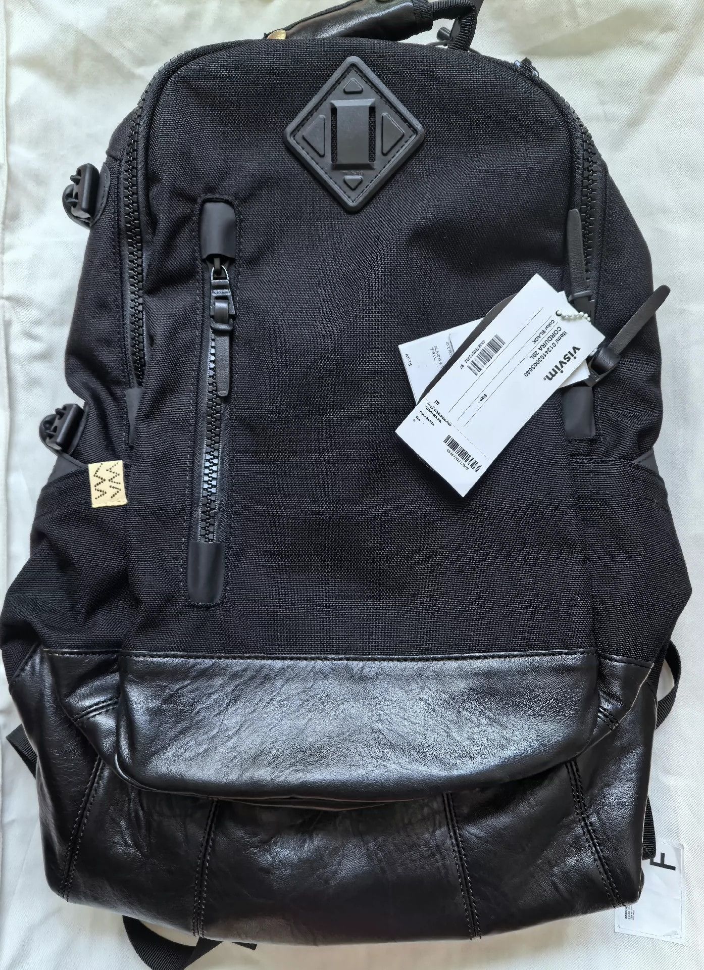 VISVIM CORDURA 20L Black classic Outdoor Travel commuter Backpack