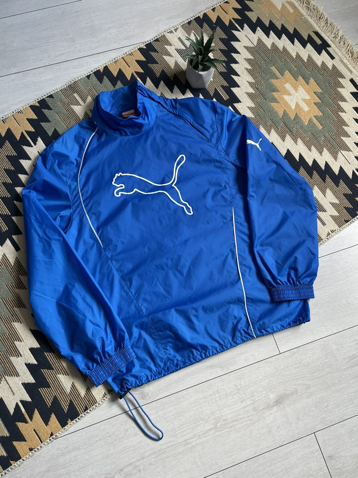 Puma × Vintage Vintage Puma Nylon Big Logo Jacket Size US M / EU 48-50 / 2 - 2 Thumbnail