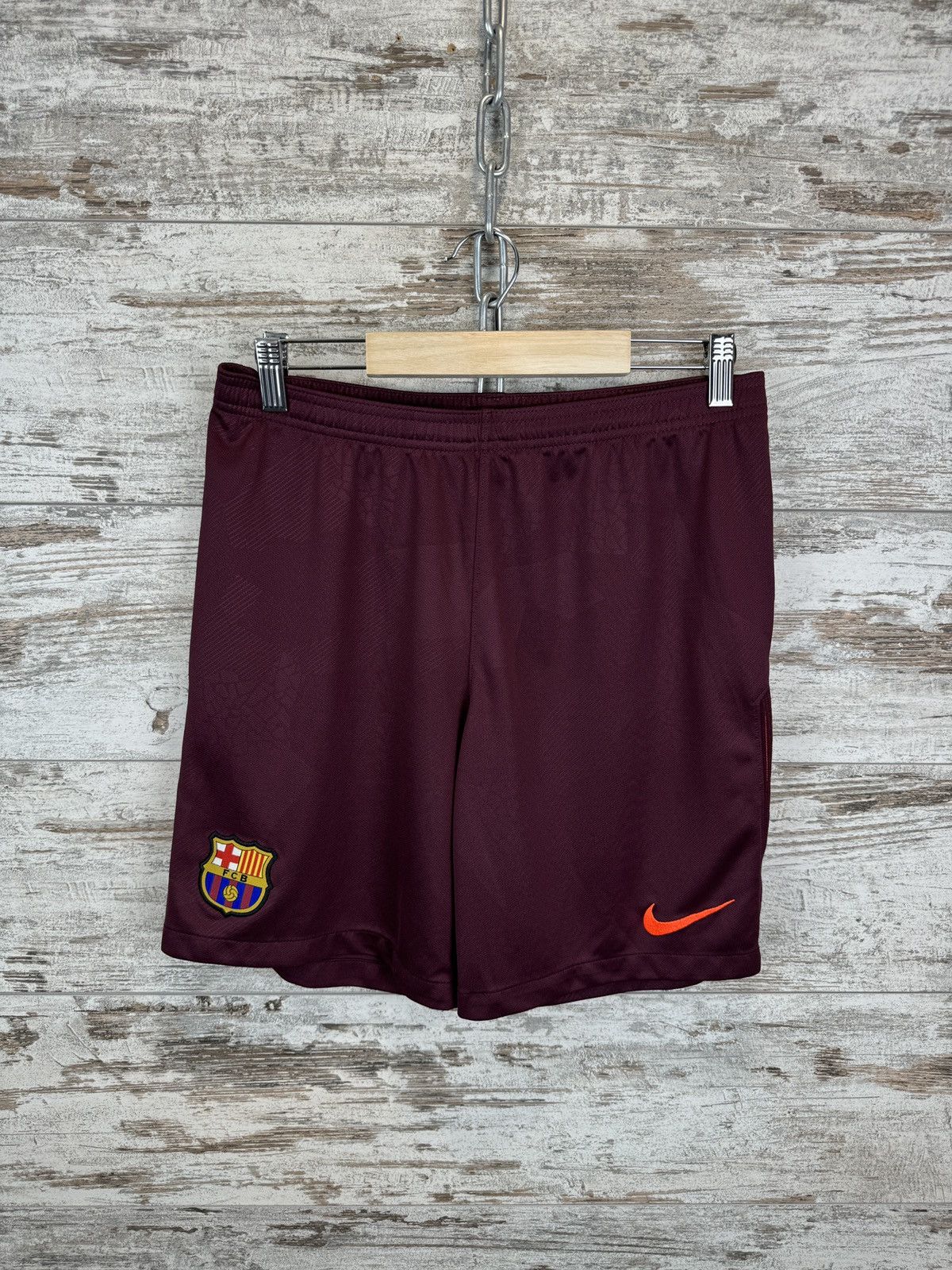Nike × Vintage Mens Vintage Nike FC Barcelona soccer shorts football Size US 32 / EU 48 - 1 Thumbnail