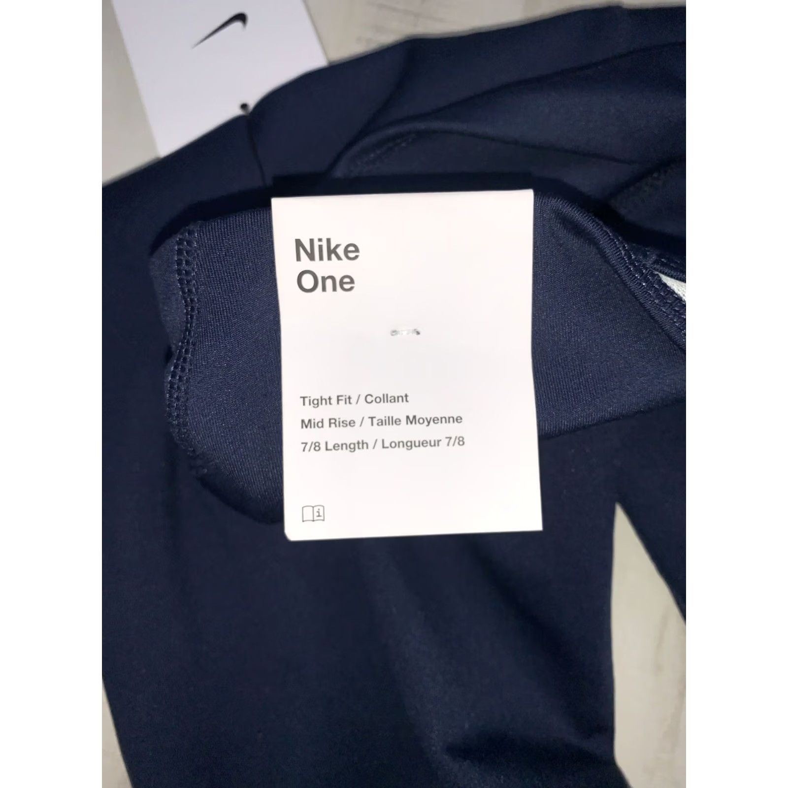 Nike Nike One Tight Fit Mid Rise Blue Workout Running Women’s Leggings XS-12731 Size 26" / US 2 / IT 38 - 6 Thumbnail