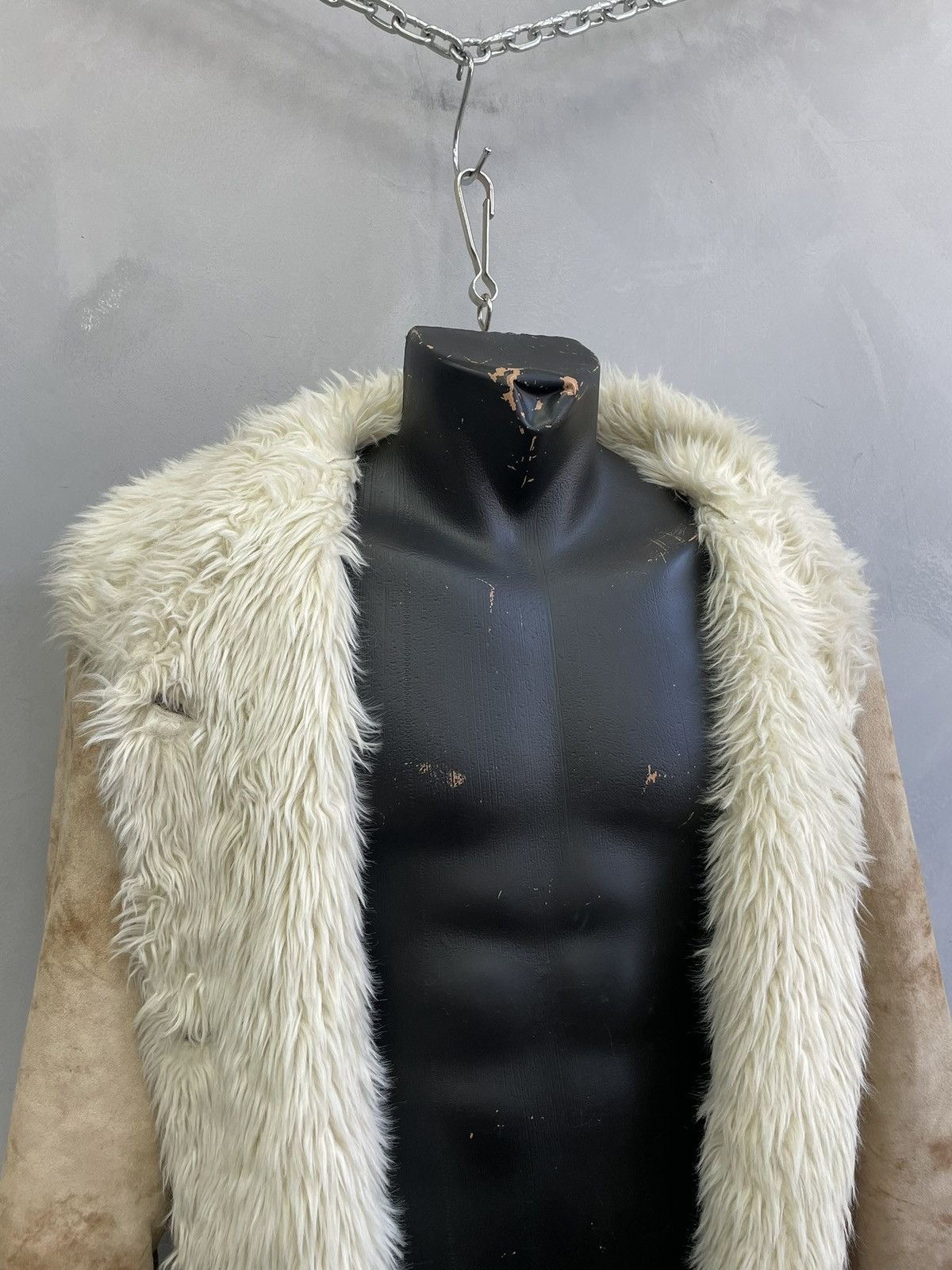 If Six Was Nine Hysteric glamour style long coat faux fur hype 90s vintage Size US M / EU 48-50 / 2 - 7 Thumbnail