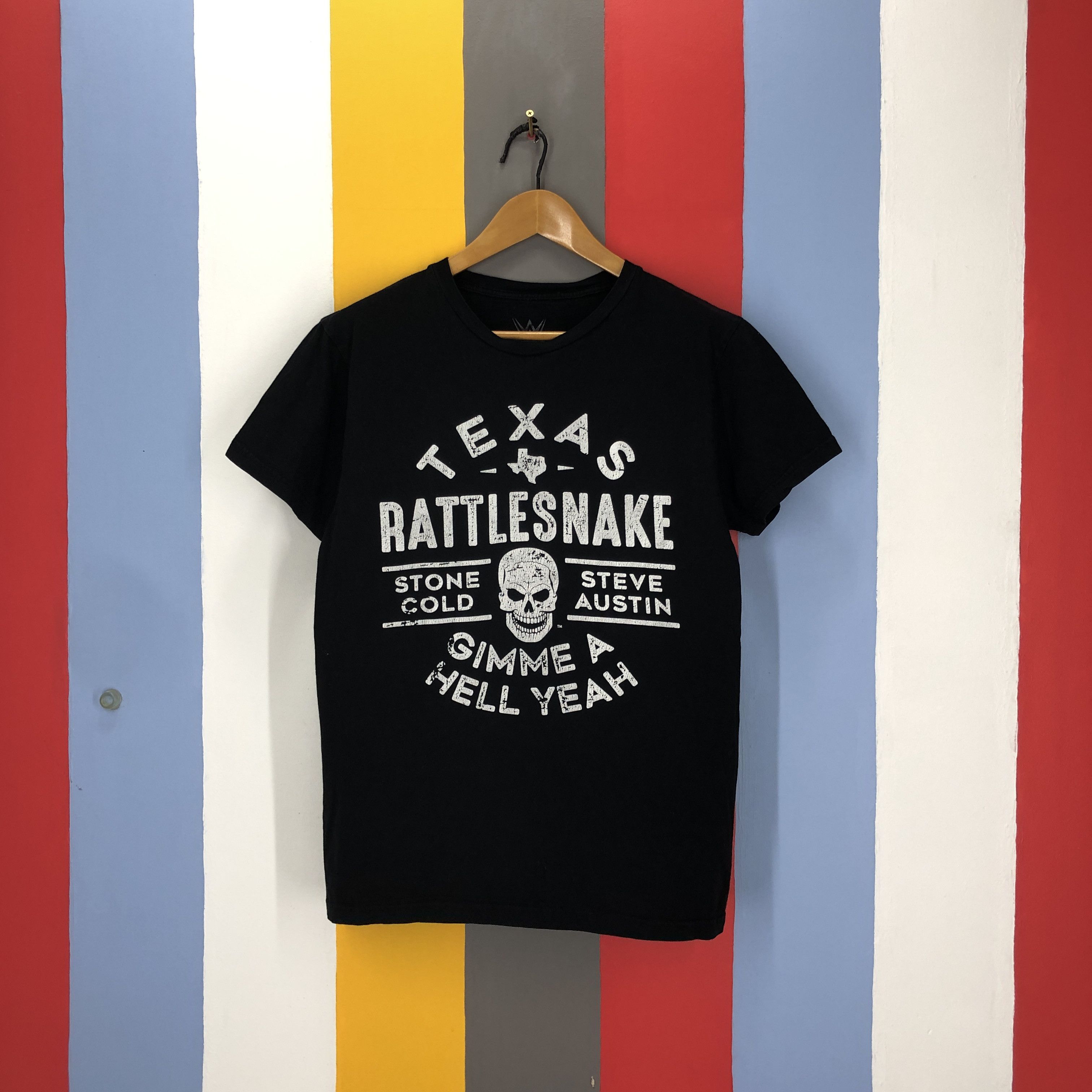 WWE Texas Rattlesnake STONE COLD Crew Neck T Shirt #1581/01 Size US M / EU 48-50 / 2 - 1 Thumbnail