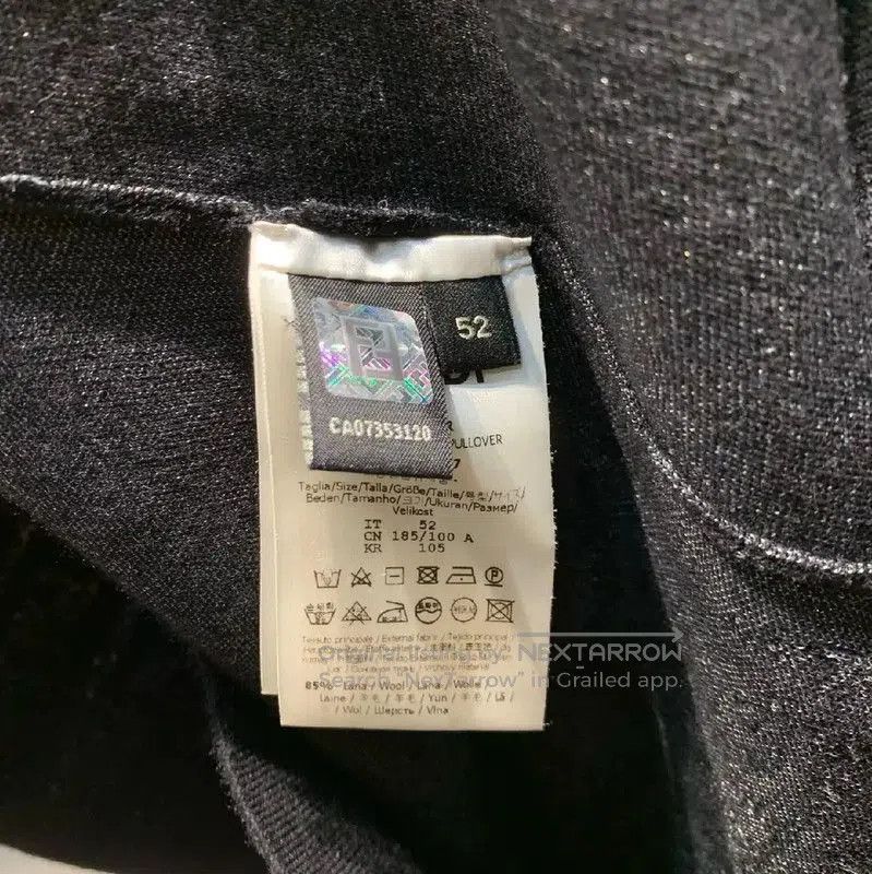 Fendi Fendi Black Wool Knit Sweater for Men . Size US M / EU 48-50 / 2 - 7 Thumbnail
