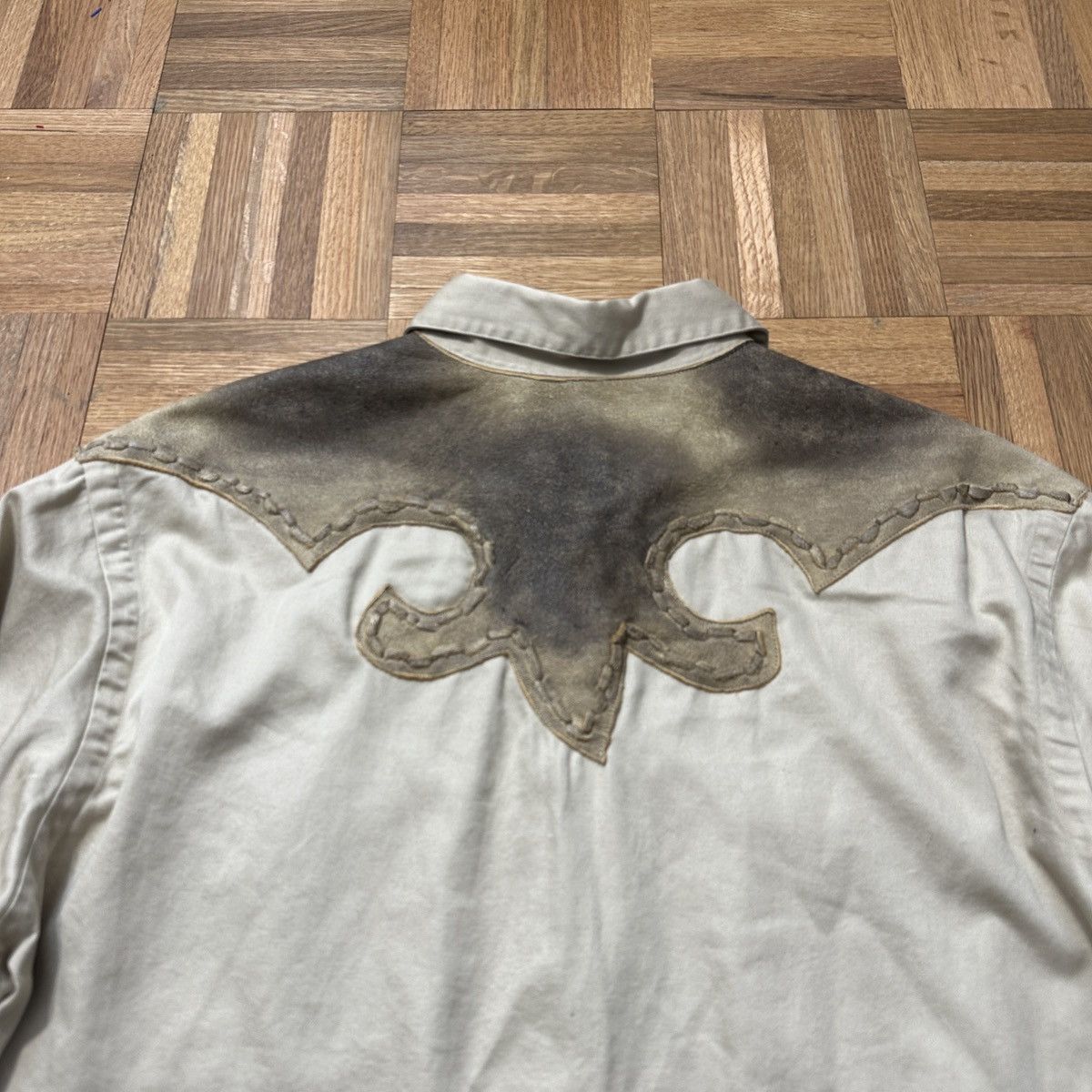 Polo Ralph Lauren Vintage Polo leather western shirt Size US L / EU 52-54 / 3 - 4 Thumbnail