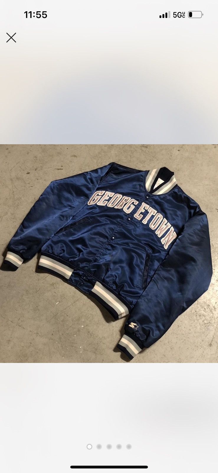 Starter Vintage Georgetown Hoyas Starter jacket large Size US L / EU 52-54 / 3 - 1 Thumbnail