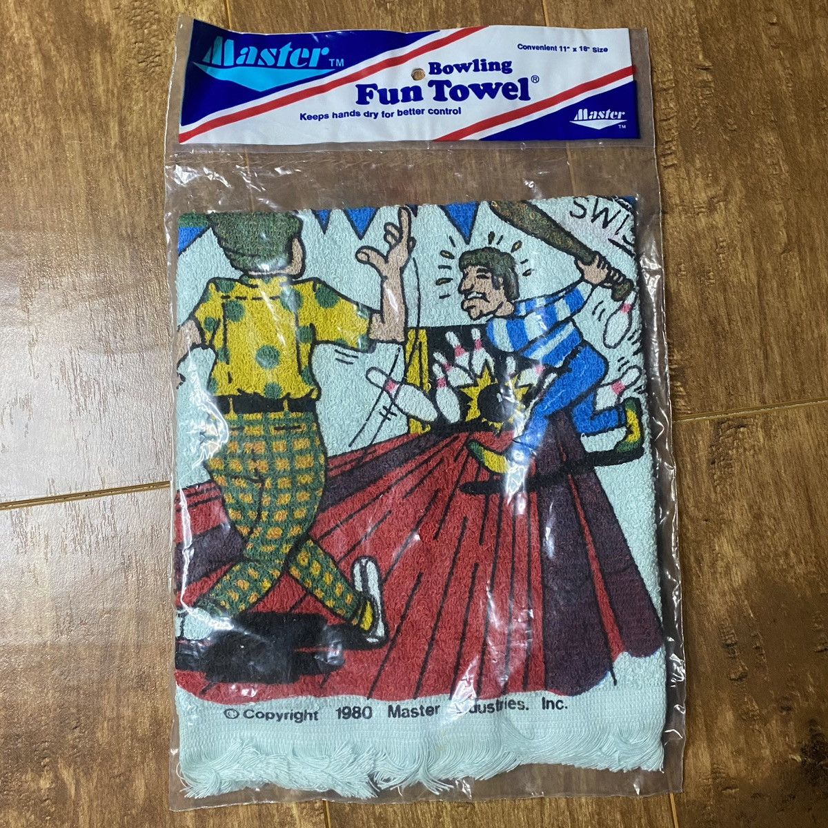 Vintage Brand new 1980s Bowling Hand Towel Size ONE SIZE - 1 Thumbnail