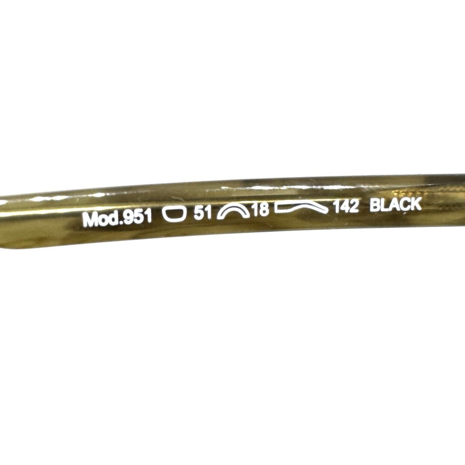 Other NW 77TH USA 951 BLACK BONE AUTHENTIC EYEGLASSES FRAMES 51-18 Size ONE SIZE - 5 Thumbnail