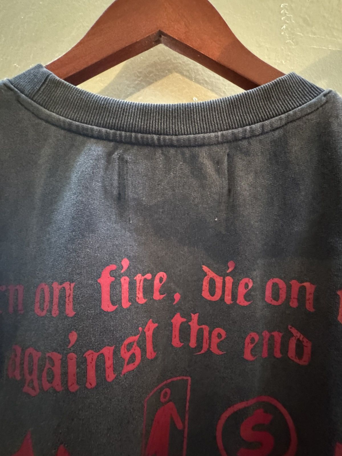 Whensmokeclears WSC Sleeveless Heavyweight Tee | Off Black/Red Size US M / EU 48-50 / 2 - 11 Thumbnail