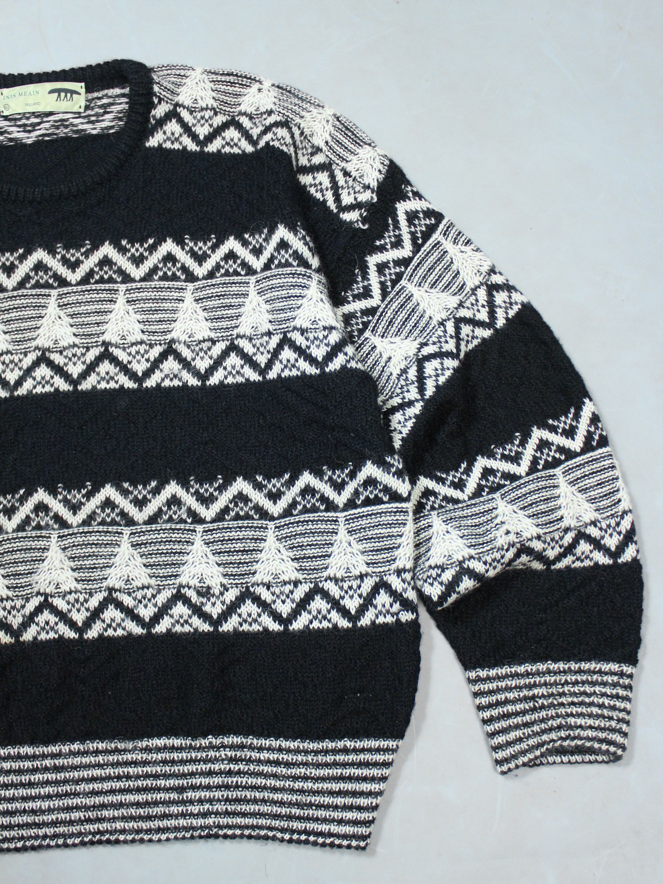 Inis Meain INIS MEAIN ALPACA WOOL KNIT SWEATER Size US L / EU 52-54 / 3 - 2 Thumbnail