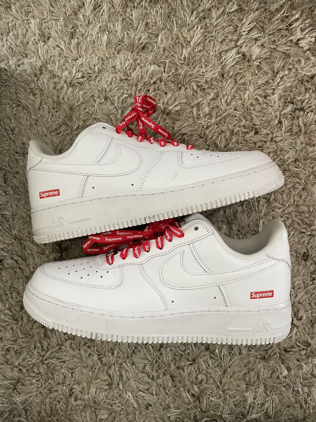 Supreme Supreme x Nike Air Force Triple White Size US 9 / EU 42 - 2 Thumbnail