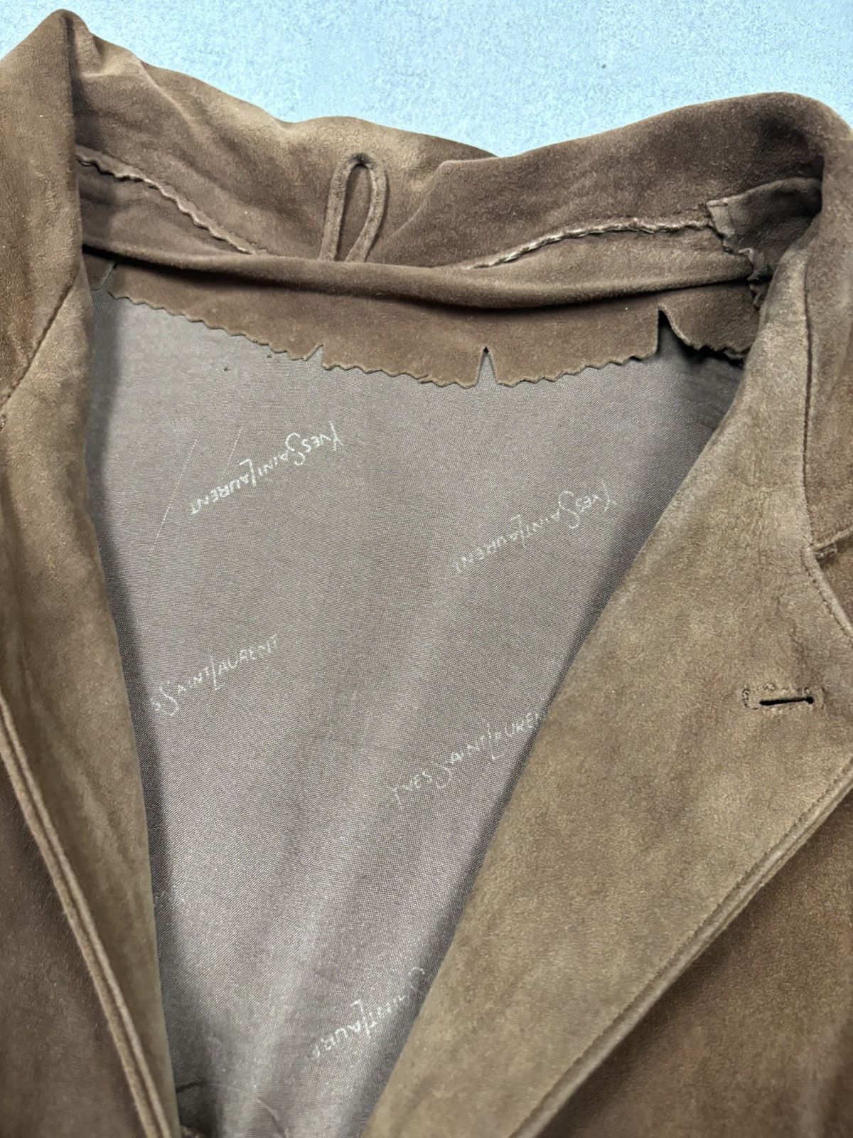 Yves Saint Laurent Yves Saint Laurent Archive 80s Suede Work Jacket YSL Vintage Size US XL / EU 56 / 4 - 10 Thumbnail