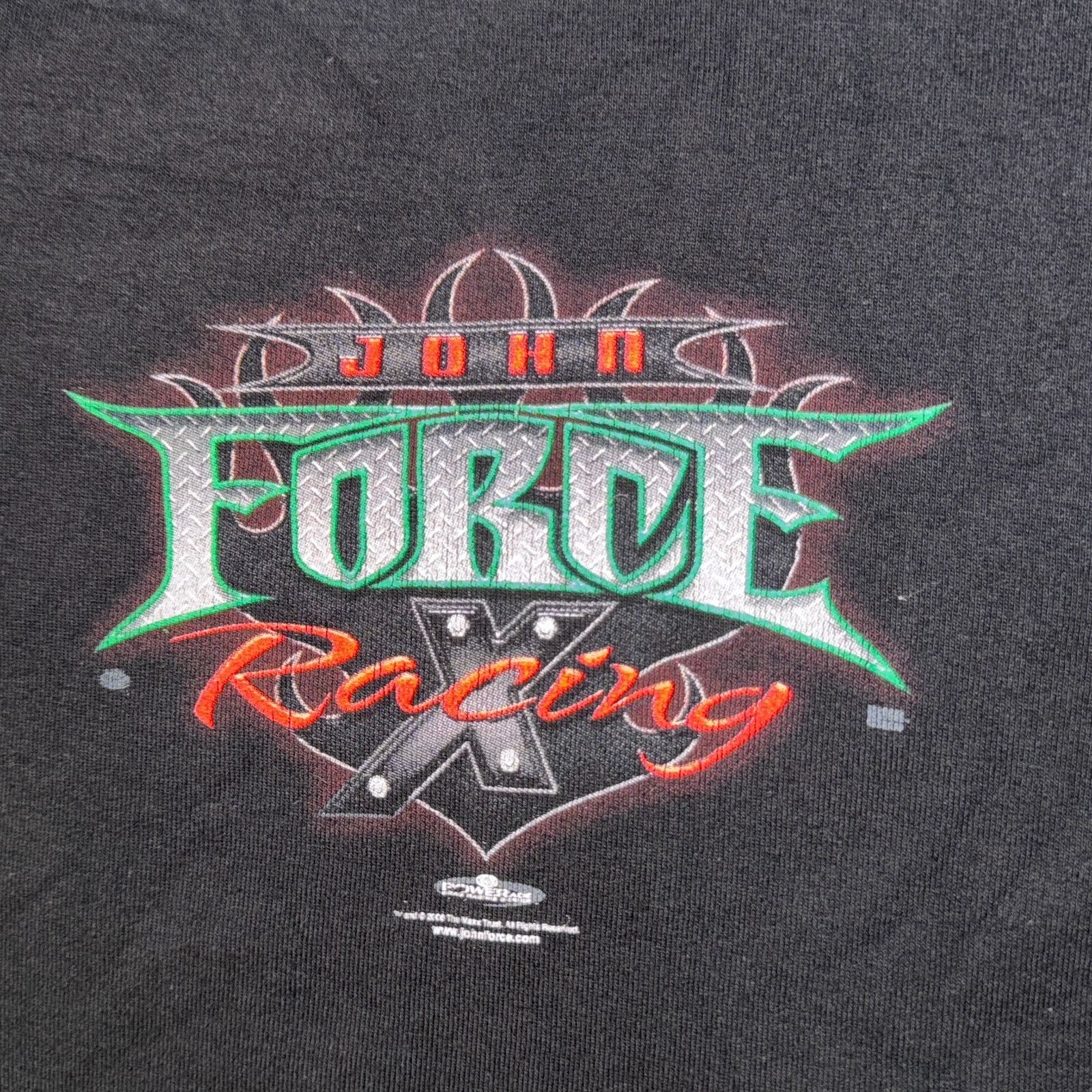 Vintage John Force Racing Vintage Y2K Logo Biker Tshirt - Small Shor Size S / US 4 / IT 40 - 3 Thumbnail