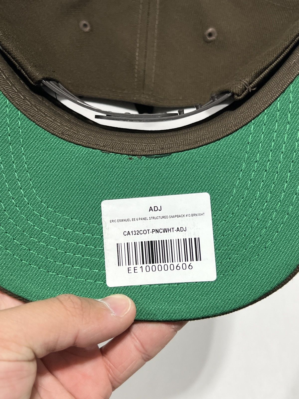 Eric Emanuel Eric Emanuel #13 Brown Cap Size ONE SIZE - 2 Thumbnail