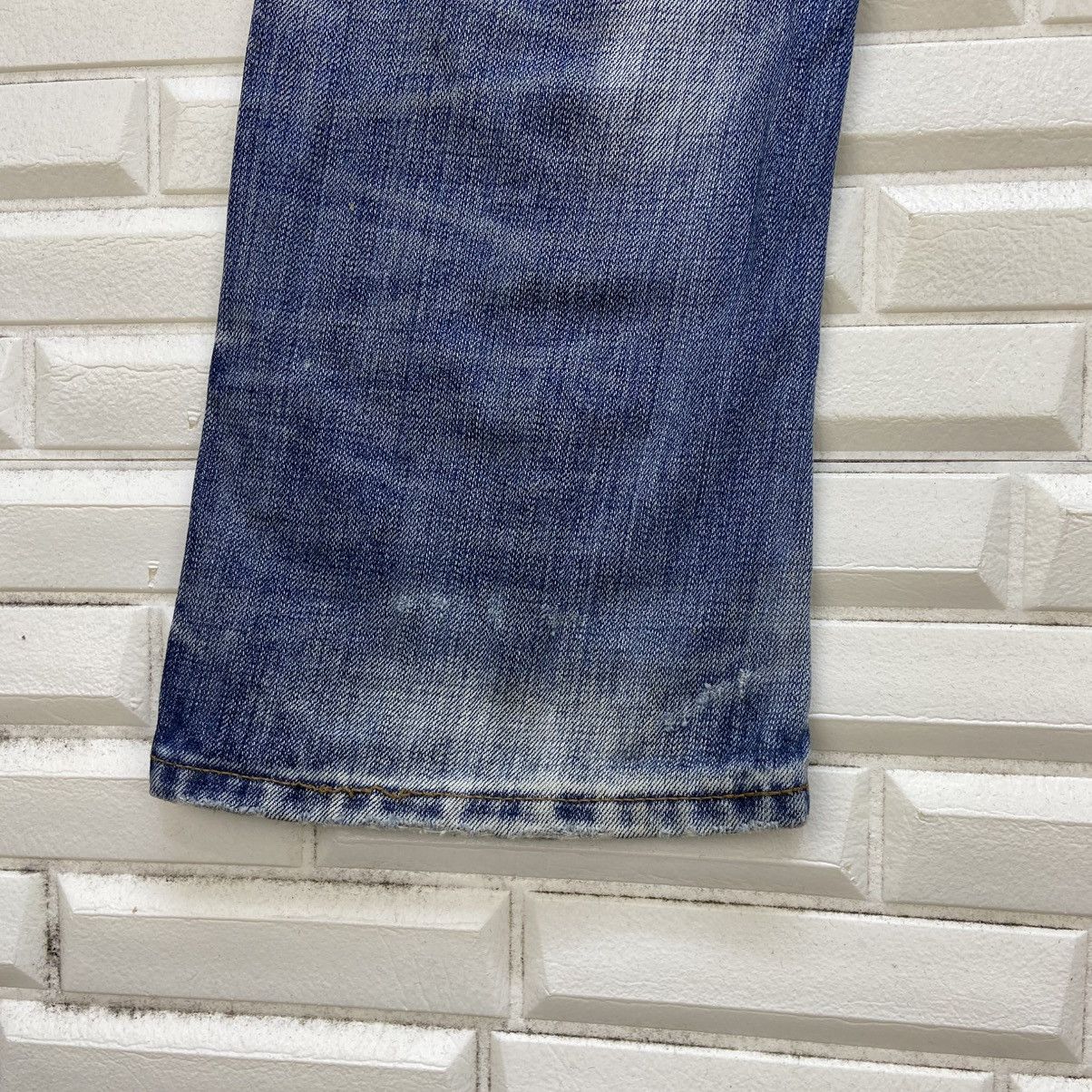 JACKROSE Flare Jackrose Distressed Denim Jeans Size US 31 - 20 Thumbnail