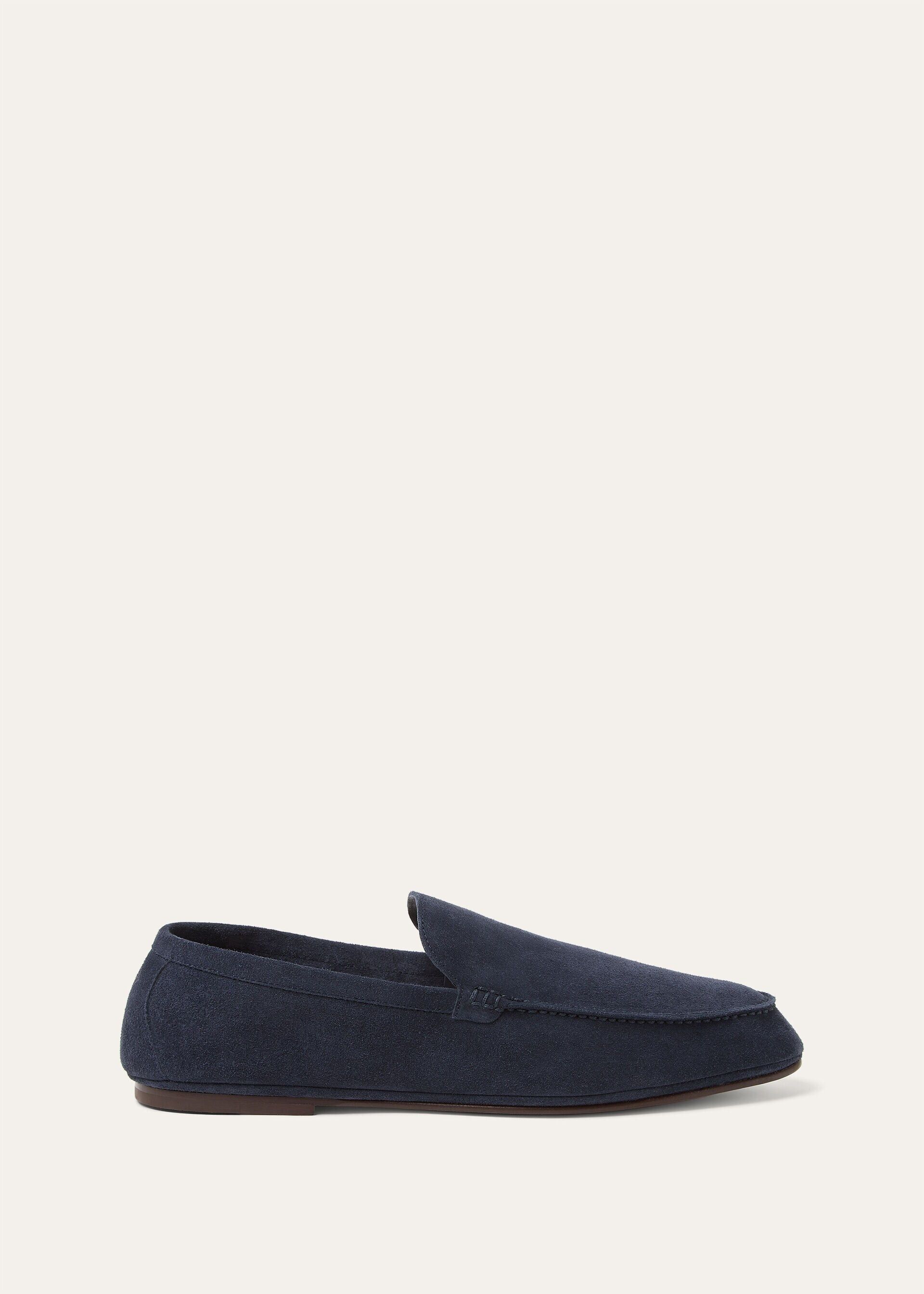 Loro Piana os11x0226 FAQ5514 Summer Anton Loafers in Dark Blue Size US 7 / EU 40 - 1 Thumbnail