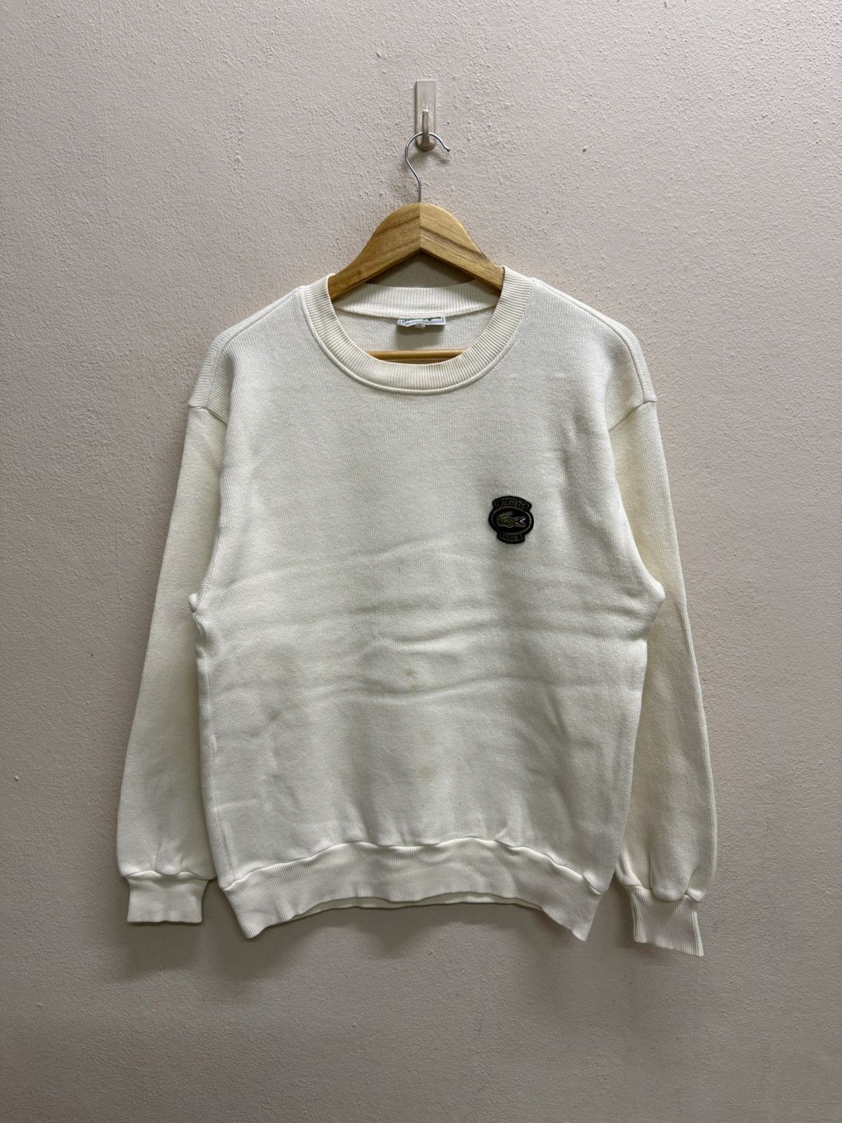 Lacoste Vintage Chemise Lacoste Chest Logo Knit Sweatshirt Size US S / EU 44-46 / 1 - 18 Thumbnail