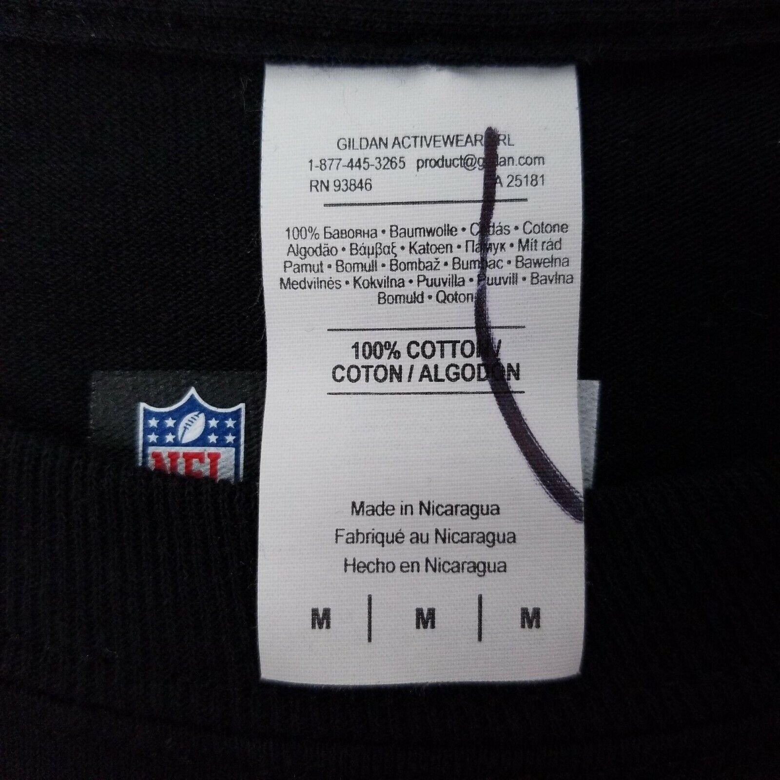 Gildan NFL Team Apparel New Orleans Saints T Shirt Mens M 2018 Size US M / EU 48-50 / 2 - 6 Thumbnail