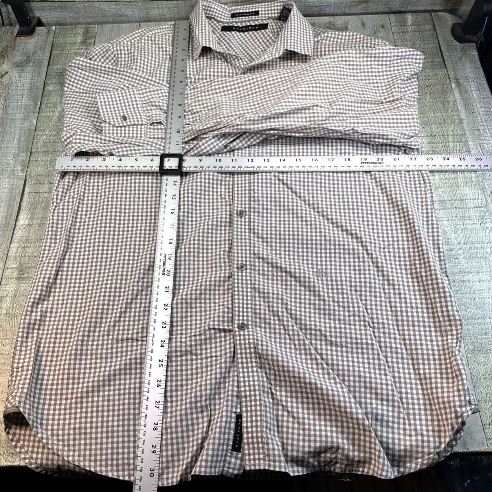 Sean John Sean John Button-Up Shirt XL Men Striped Long Sleeve Cotton Multicolor Regular Button-Down Collar Size 46R - 3 Thumbnail