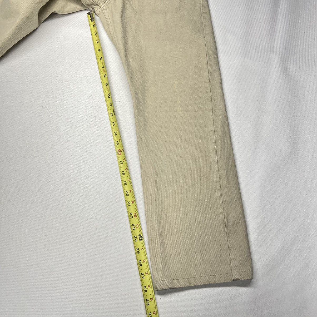Levi's Levis 505 Jeans Regular Fit Straight Khaki Pants Denim Size US 33 - 21 Thumbnail