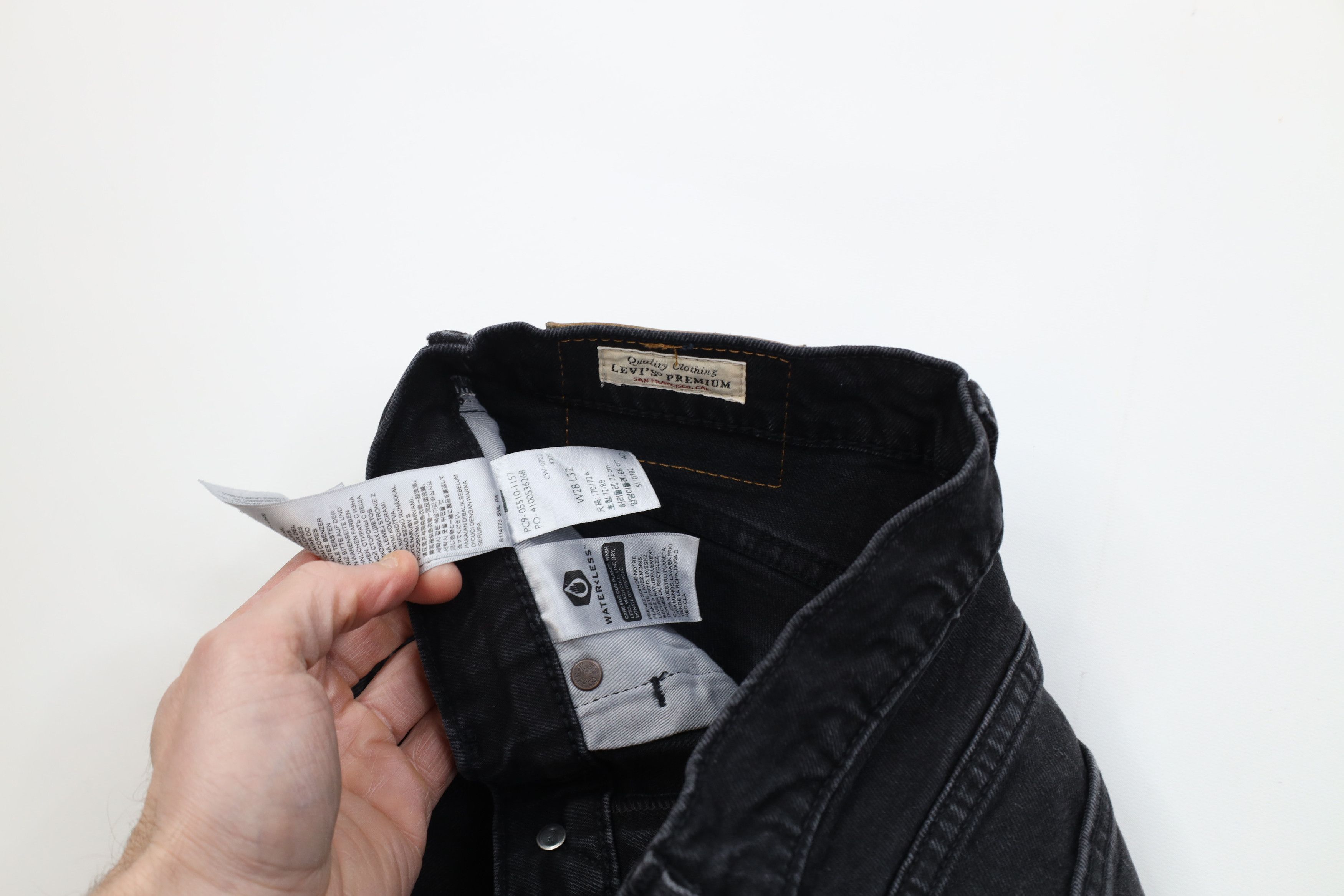 Levi's Vintage Y2K Levis 510 Premium Stretch Skinny Leg Jeans Black Size US 28 / EU 44 - 8 Thumbnail