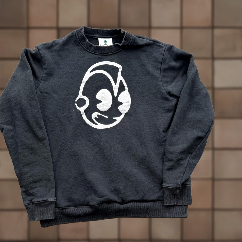Vintage Kidrobot Sweatshirt Mens Small Black Fleece Crewneck Pullover Cartoon Pocket Graphic Print Logo Embroidered Size US S / EU 44-46 / 1 - 1 Thumbnail