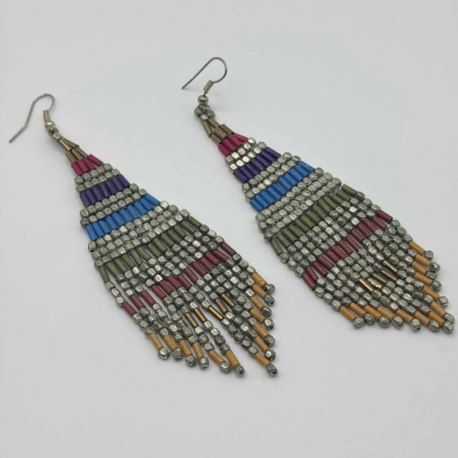Other Red & Green Tassel Earrings Size ONE SIZE - 3 Thumbnail