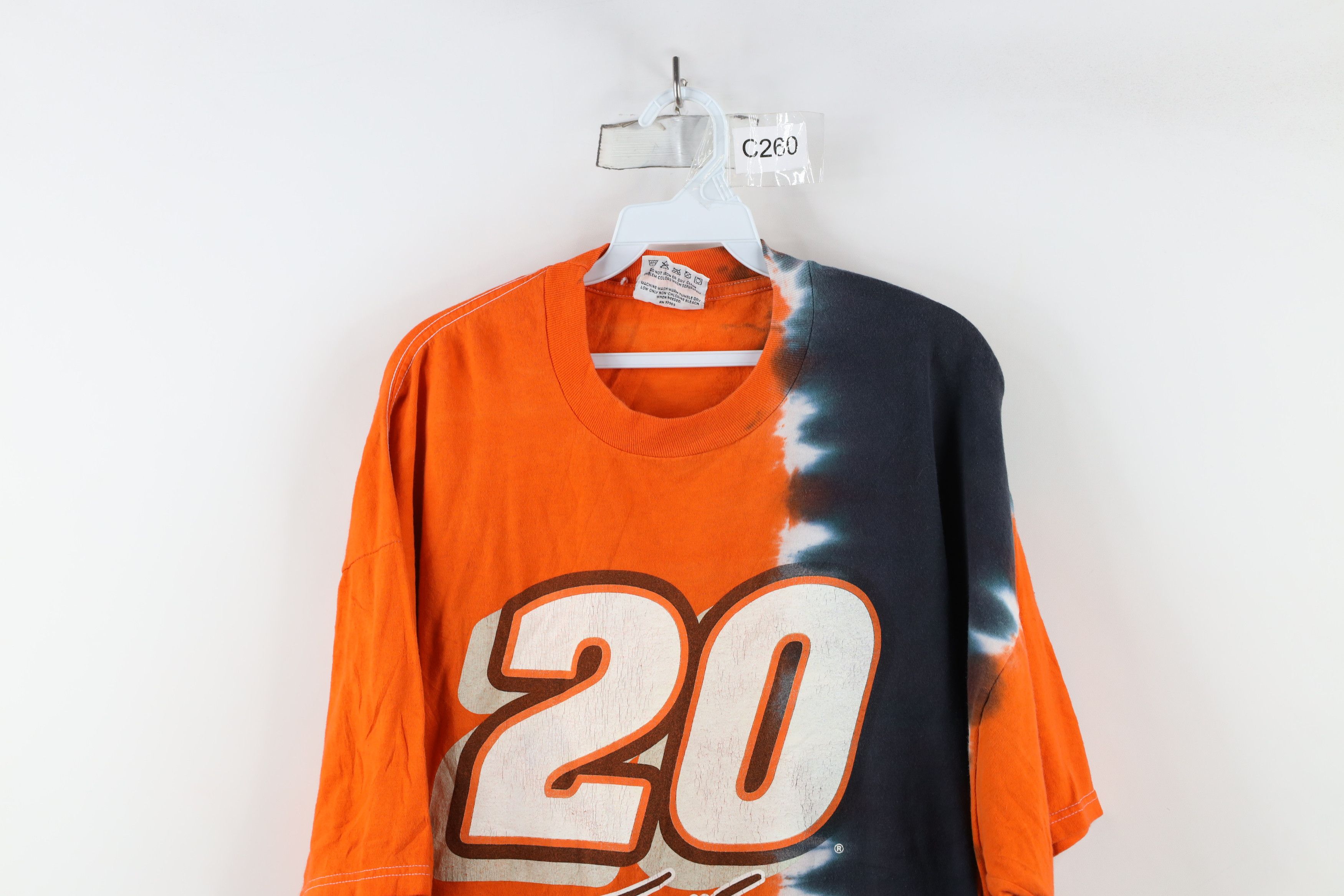 Vintage Vintage Y2K 2001 NASCAR Stewart Racing Acid Wash T-Shirt Size US XXL / EU 58 / 5 - 2 Thumbnail