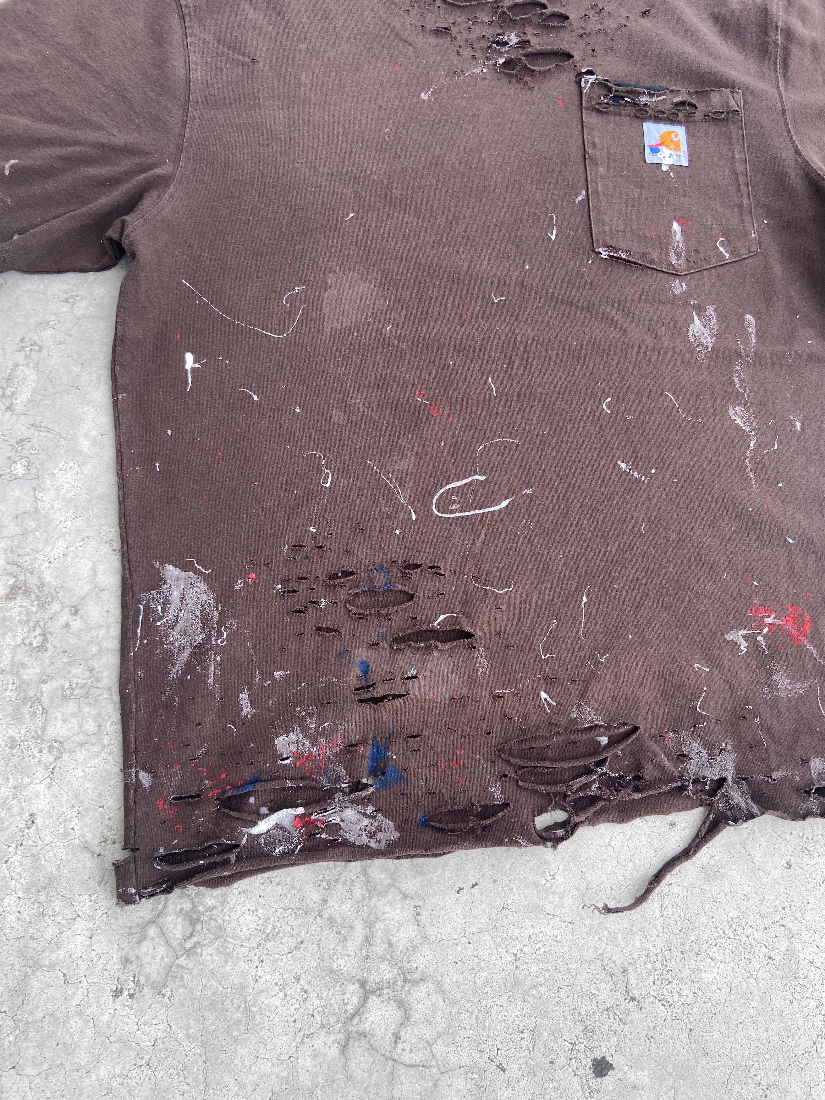 Carhartt × Vintage Carhartt T-Shirt Thrashed Distressed Pocket Size US M / EU 48-50 / 2 - 18 Thumbnail