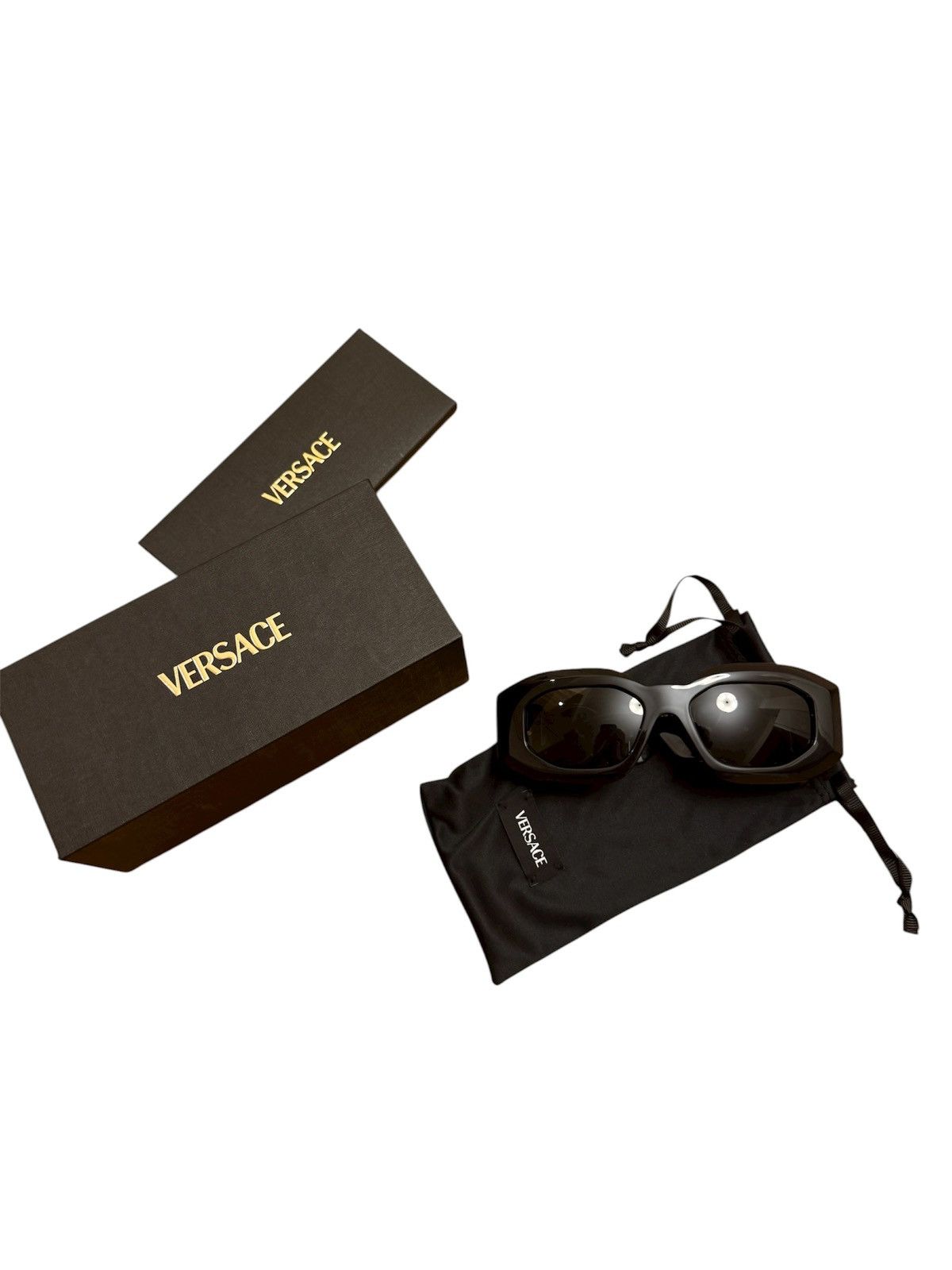 Versace 🔥450$ Versace 4425U Black Acetate Medusa Biggie Sunglasses Size ONE SIZE - 6 Thumbnail