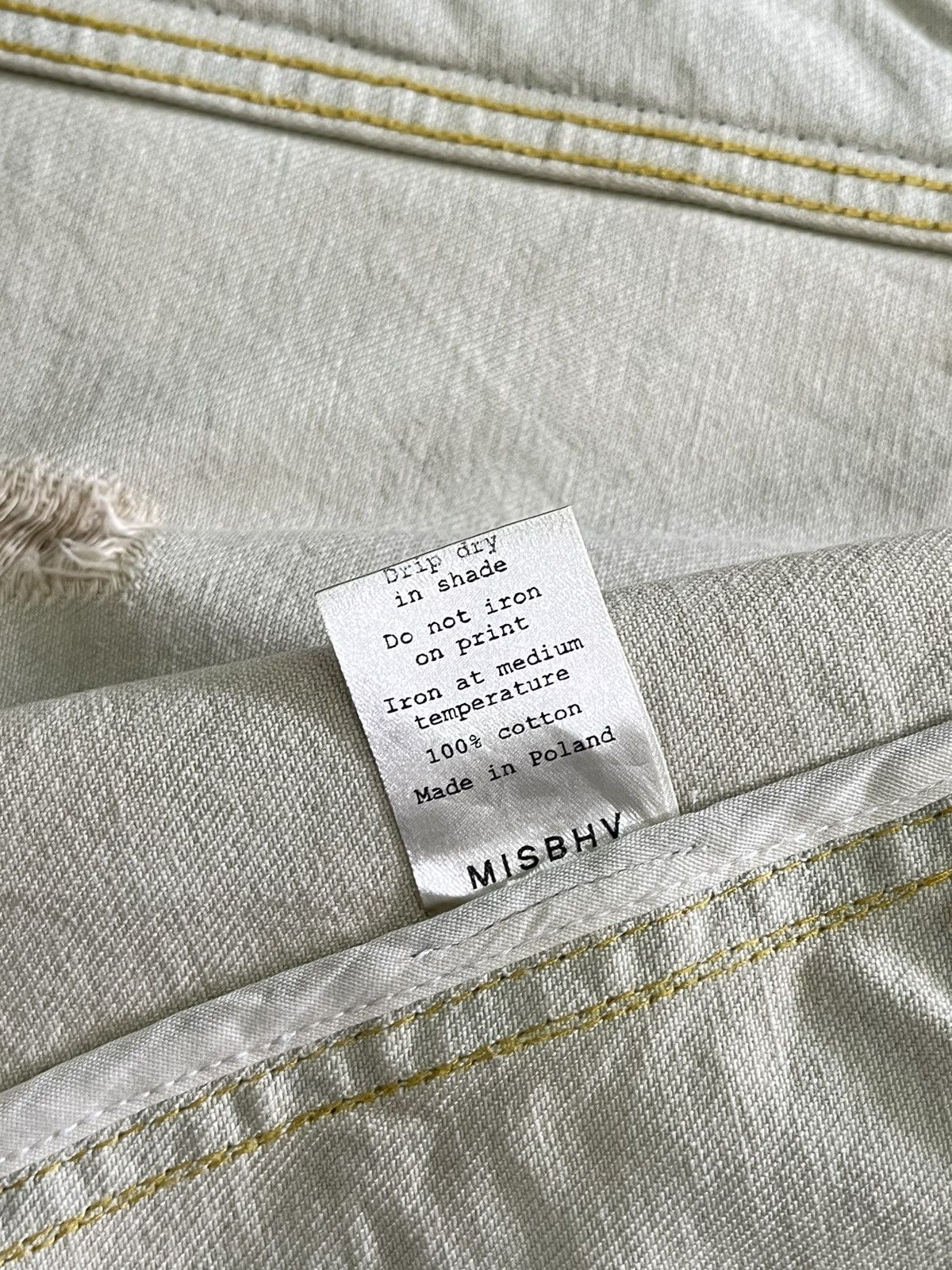 Designer × Misbhv misbhv 16ss "drained" distressed design denim jacket Size US XS / EU 42 / 0 - 11 Thumbnail