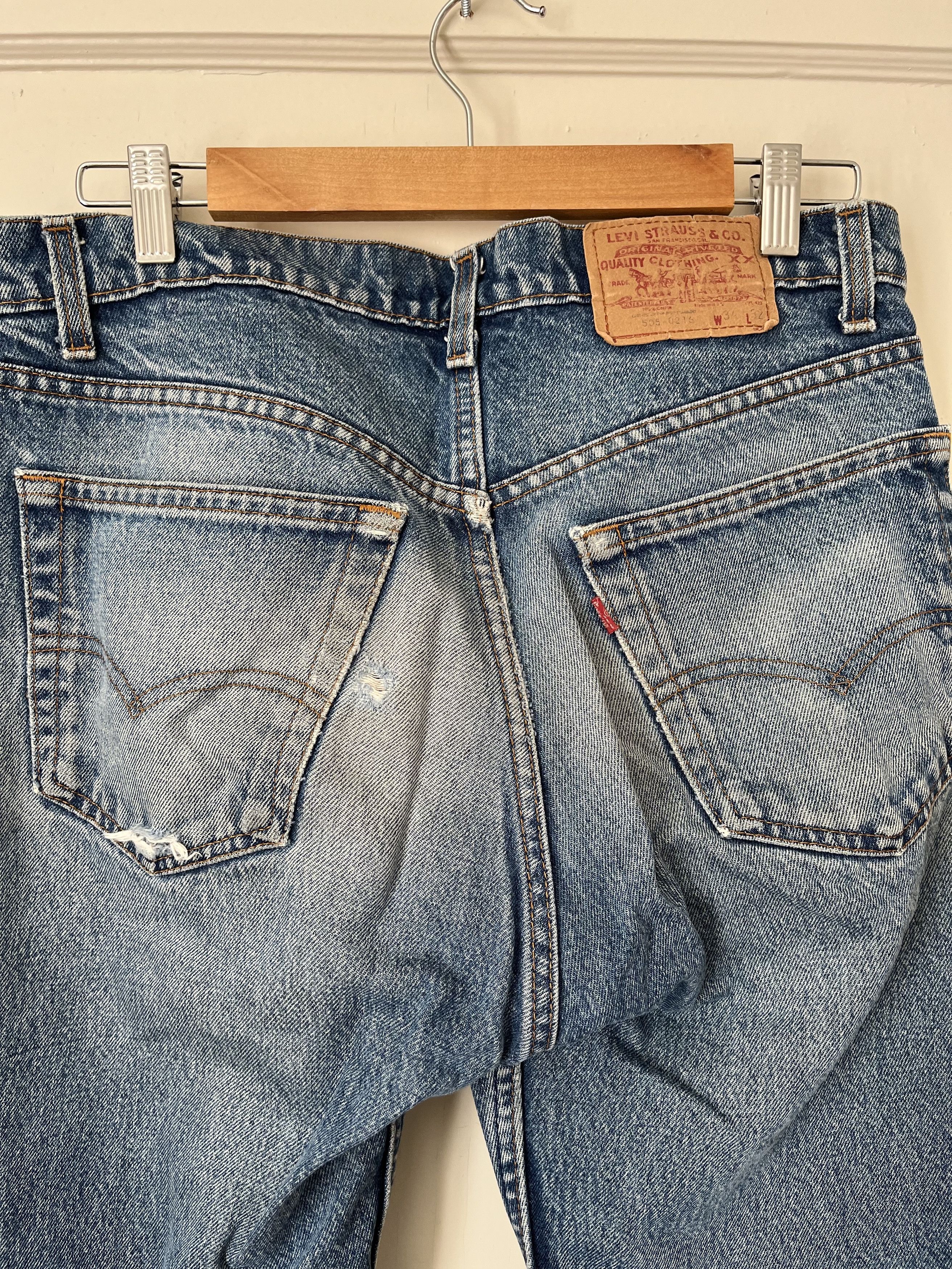 Levi's Vintage Authentically Worn-in Levis 505 Jeans Size US 33 - 2 Thumbnail