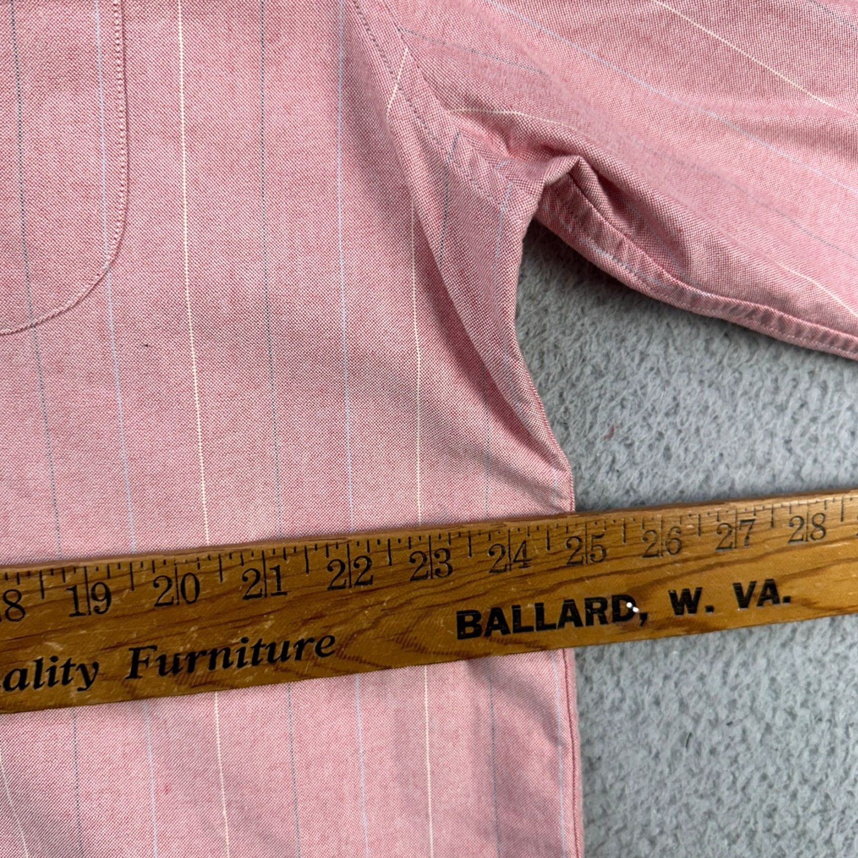 J.Crew J. Crew Shirt Button Down Mens XL Pink Stripes Pocket Long Sleeve Relaxed Fit Size US XL / EU 56 / 4 - 5 Thumbnail