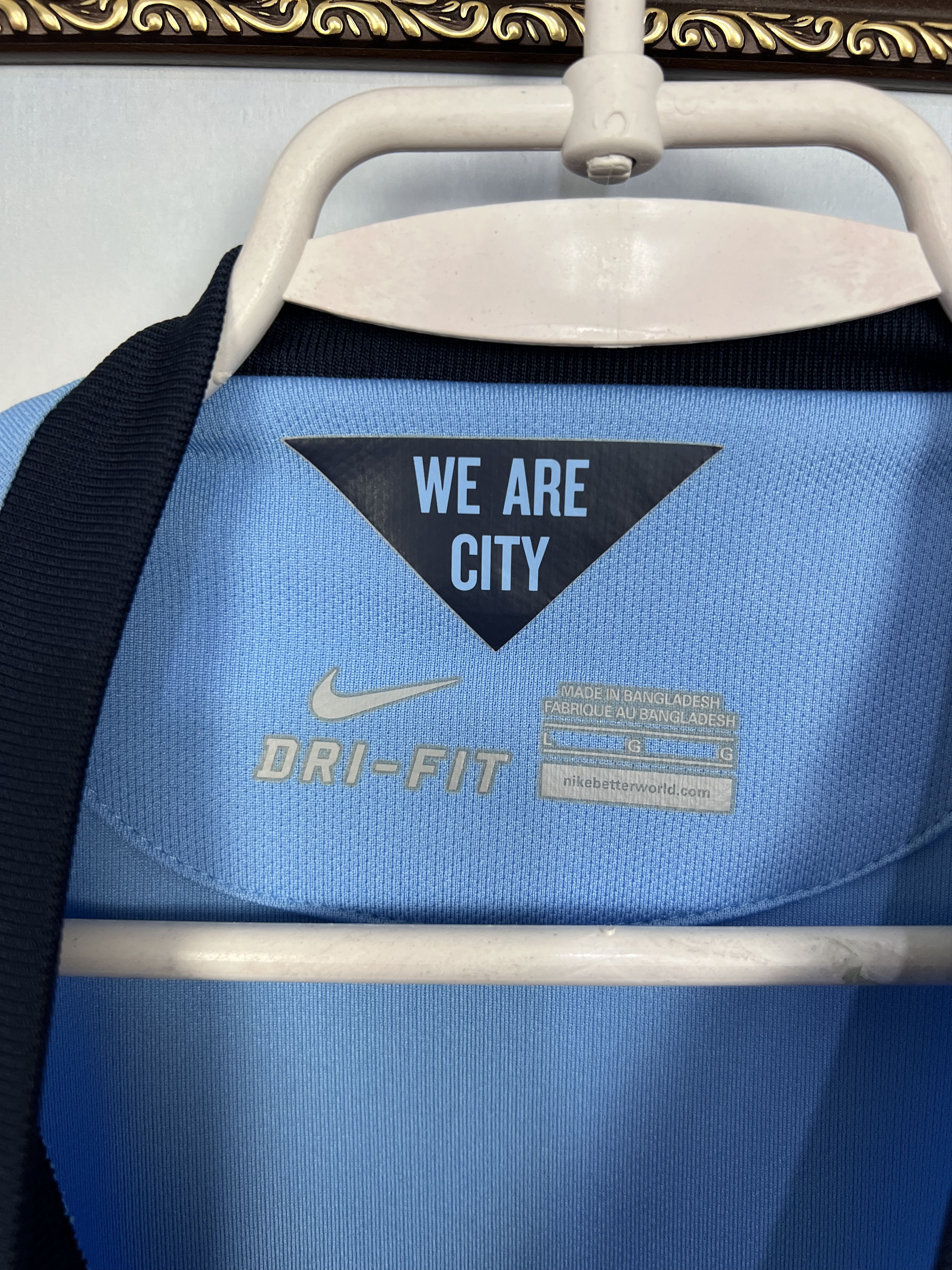 Nike Manchester City Home football shirt 2014 Soccer Nike Size US L / EU 52-54 / 3 - 9 Thumbnail