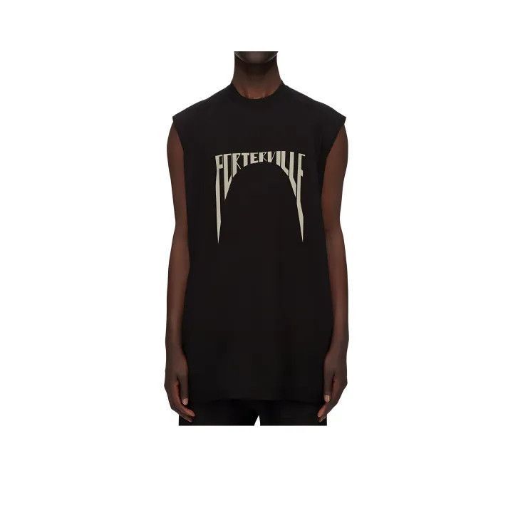 Rick Owens Rick Owens DRKSHDW Black Graphic Sleeveless Top -2508 Size US M / EU 48-50 / 2 - 1 Thumbnail