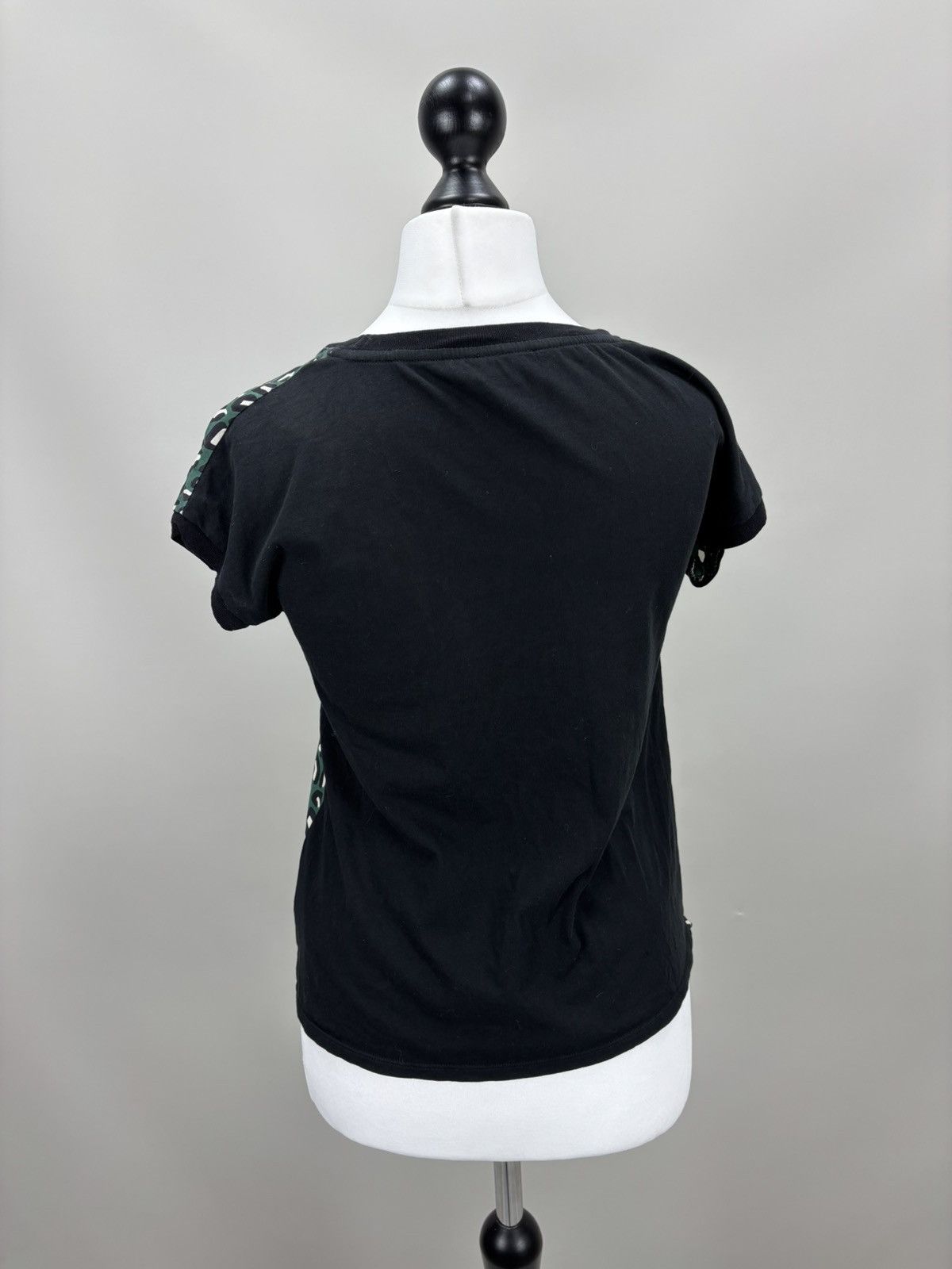 Moncler Womens t shirt silk Moncler Size S Color Green/Black Size S / US 4 / IT 40 - 6 Thumbnail