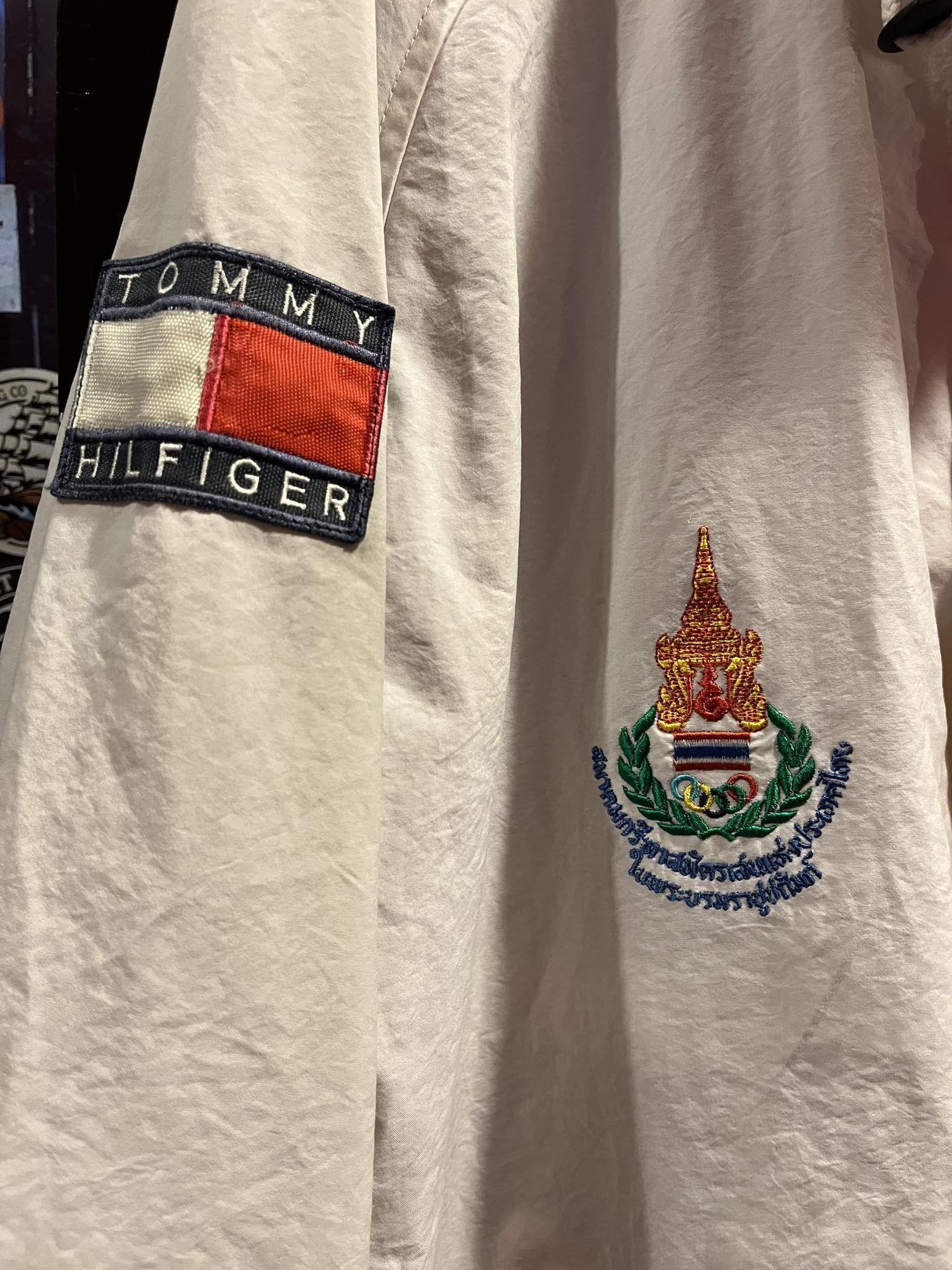 Tommy Hilfiger Athletic of Thailand Spell Out Jacket 90s