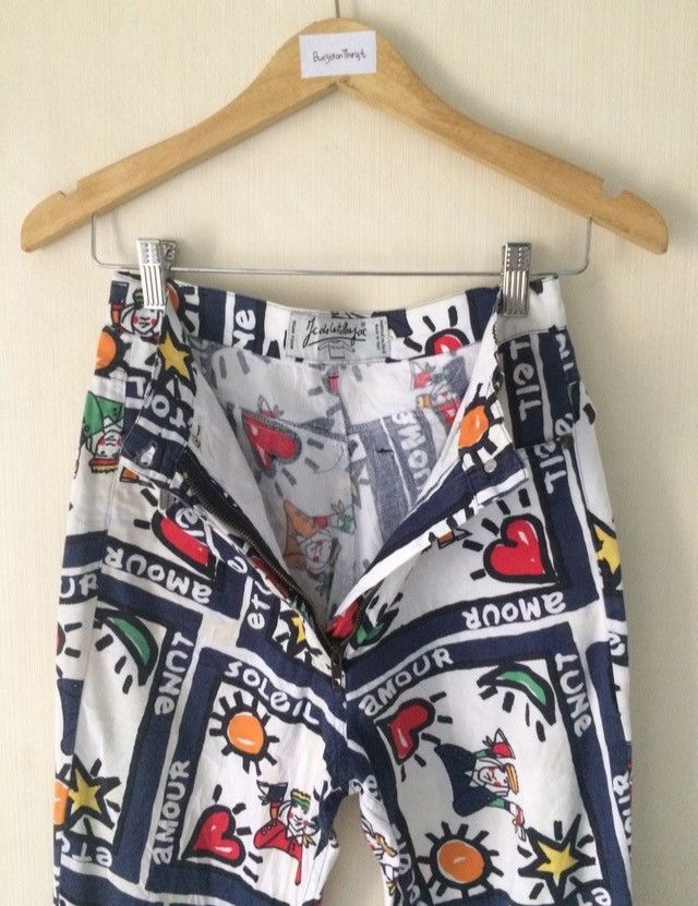 Jean Charles De Castelbajac Vintage Jean Charles De Castelbajac Printed Pants Size 26" / US 2 / IT 38 - 5 Thumbnail