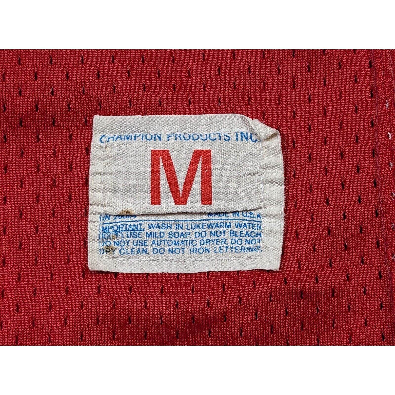 Champion Vtg 1970'S Champion Products Practice JERSEY Red USA RARE Size US M / EU 48-50 / 2 - 2 Thumbnail