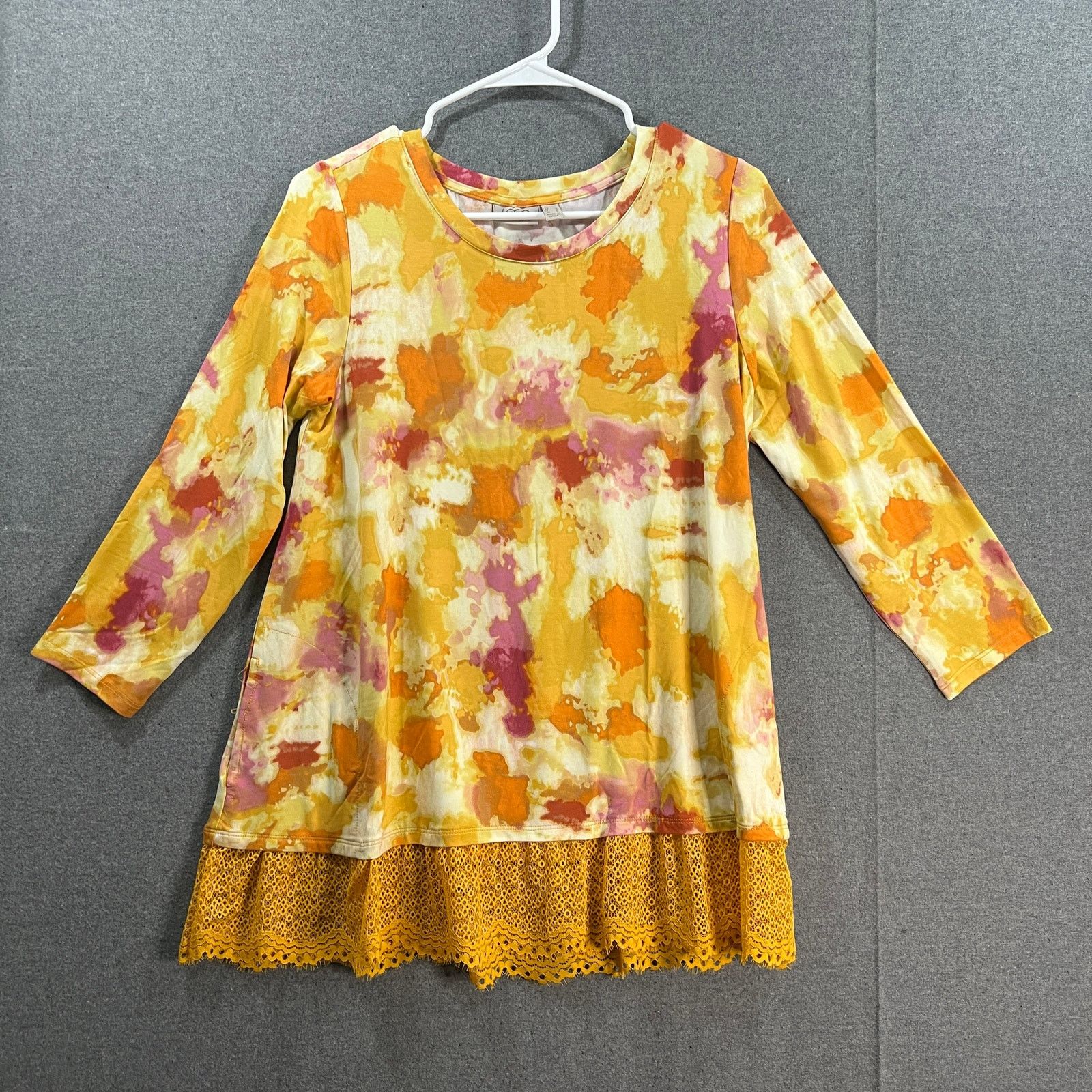 Other LOGO by Lori Goldstein Rayon 230 Printed Top with Size S / US 4 / IT 40 - 1 Thumbnail