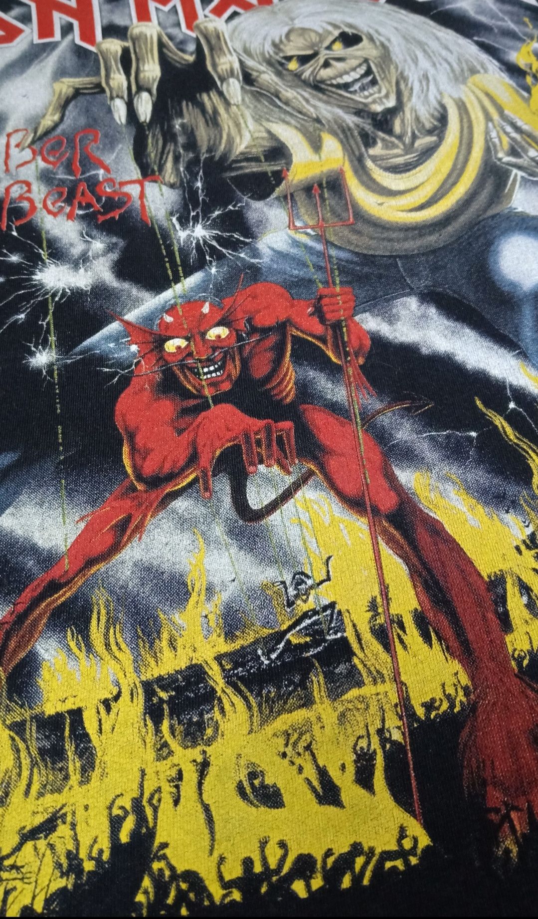 Band Tees × Bershka × Iron Maiden Bershka x Iron Maiden The Number of The Beast T-shirt Size S / US 4 / IT 40 - 7 Thumbnail